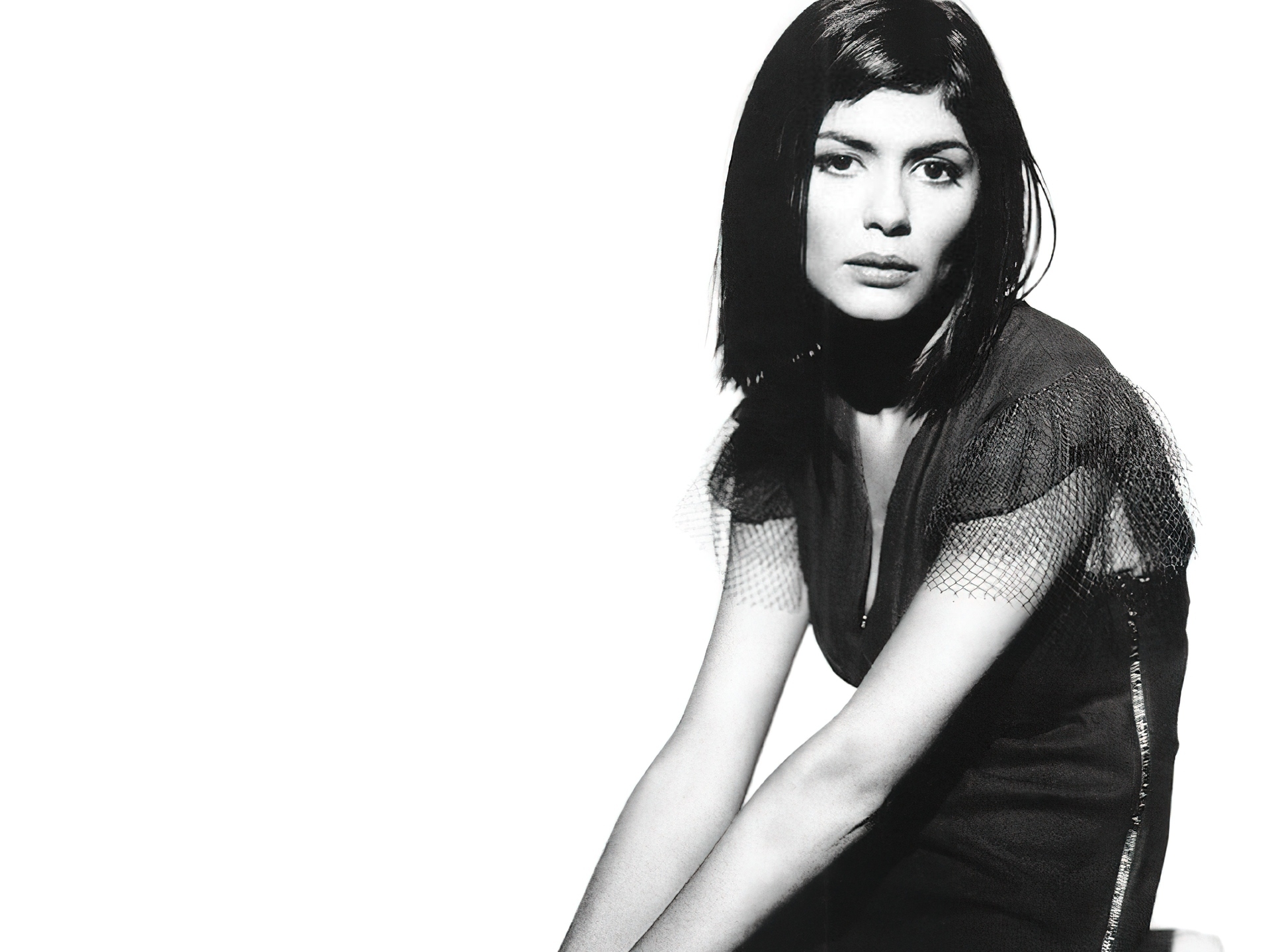 Audrey Tautou,czarny strój