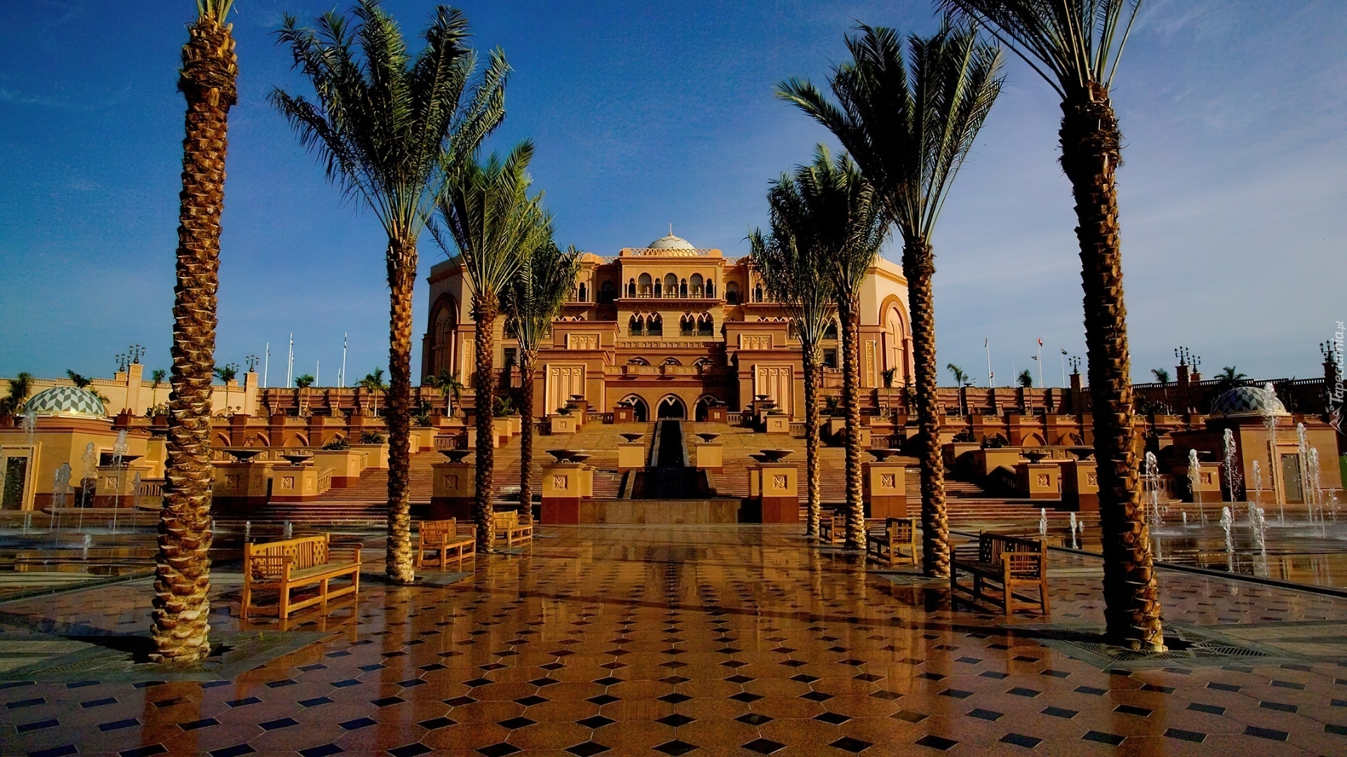 Zjednoczone Emiraty Arabskie, Dubaj, Hotel, Emirates, Palmy