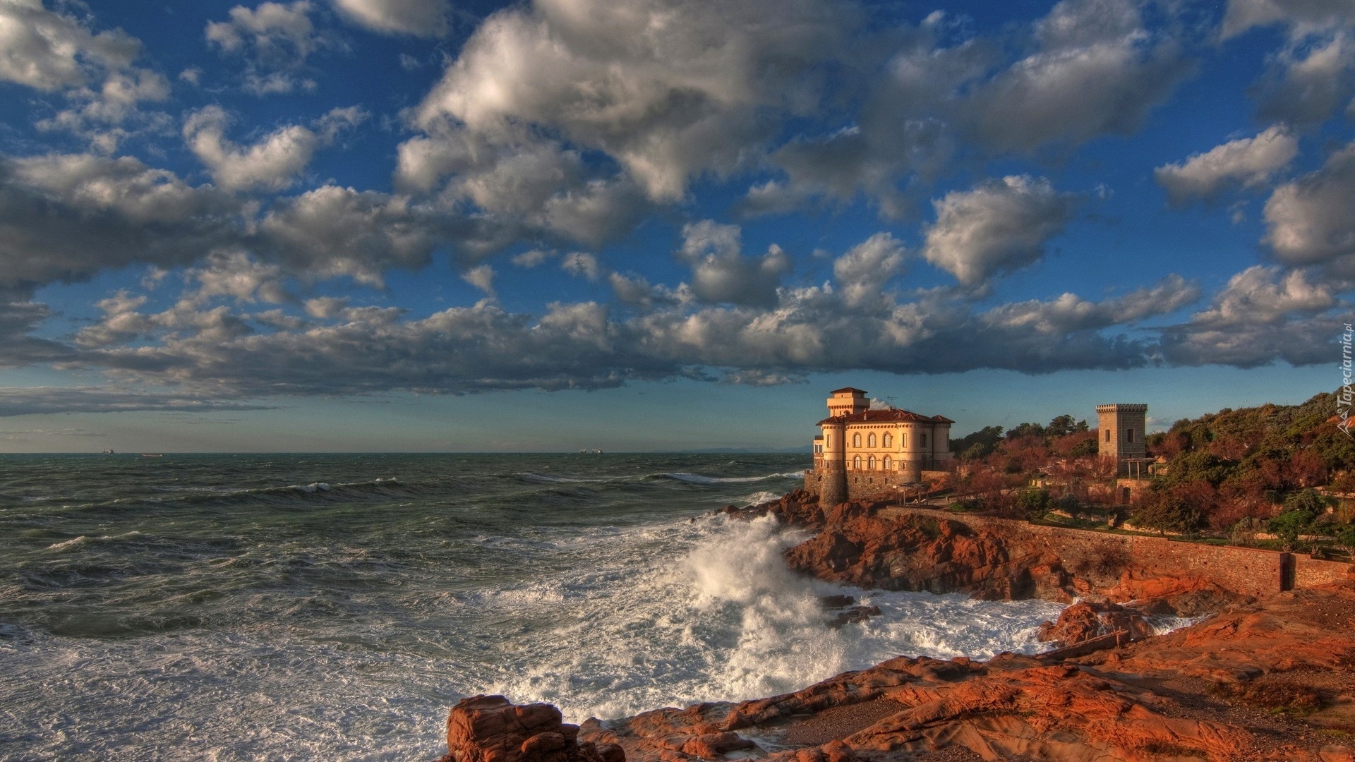 Morze, Zamek, Boccale, Livorno, Włochy