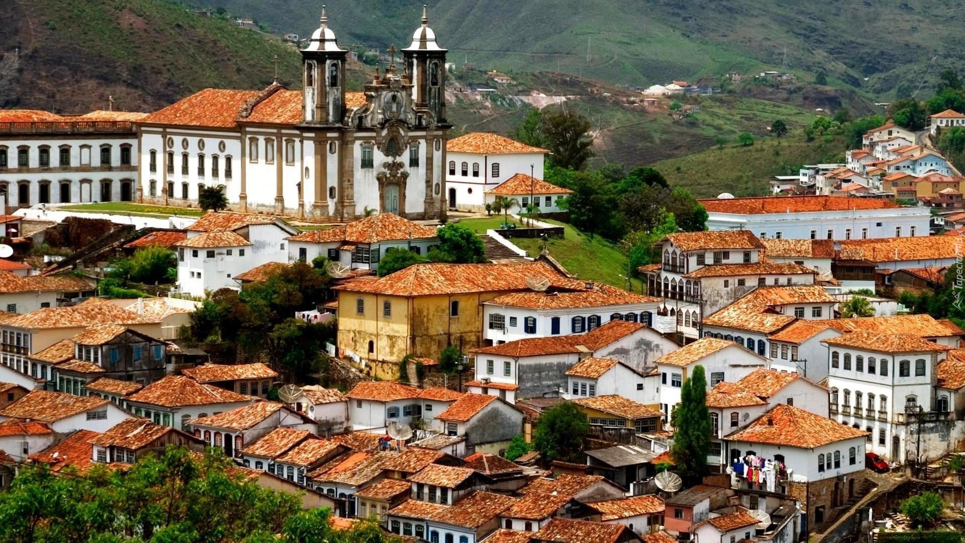 Brazylia, Ouro Preto, Domy, Kościół