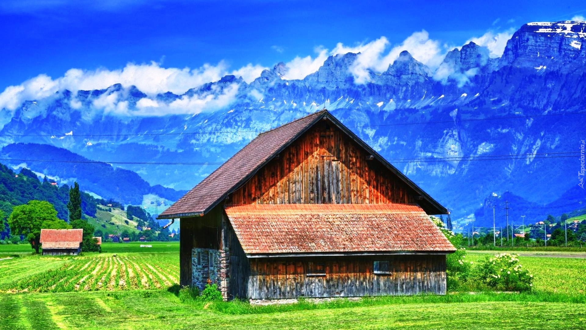 Domy, Pola, Góry, Alpy, Austria