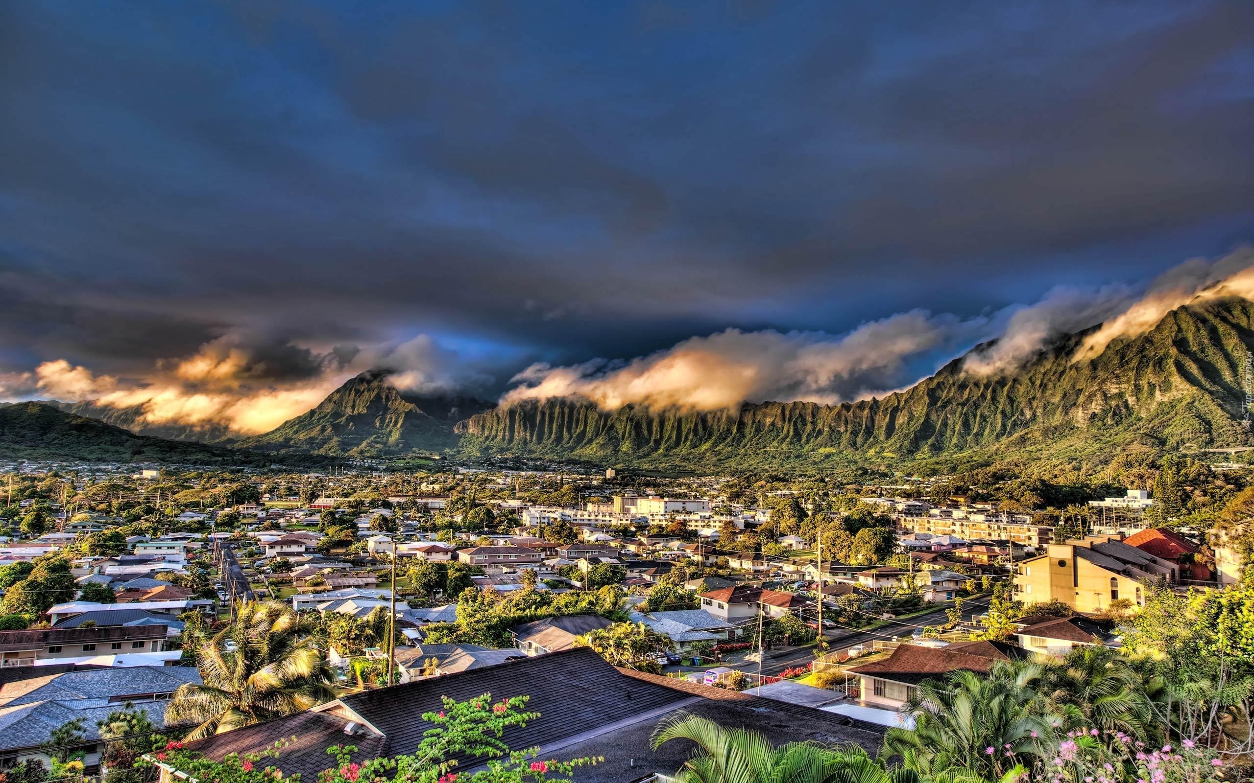 Stany Zjednoczone, Hawaje, Kaneohe, Miasto, Góry