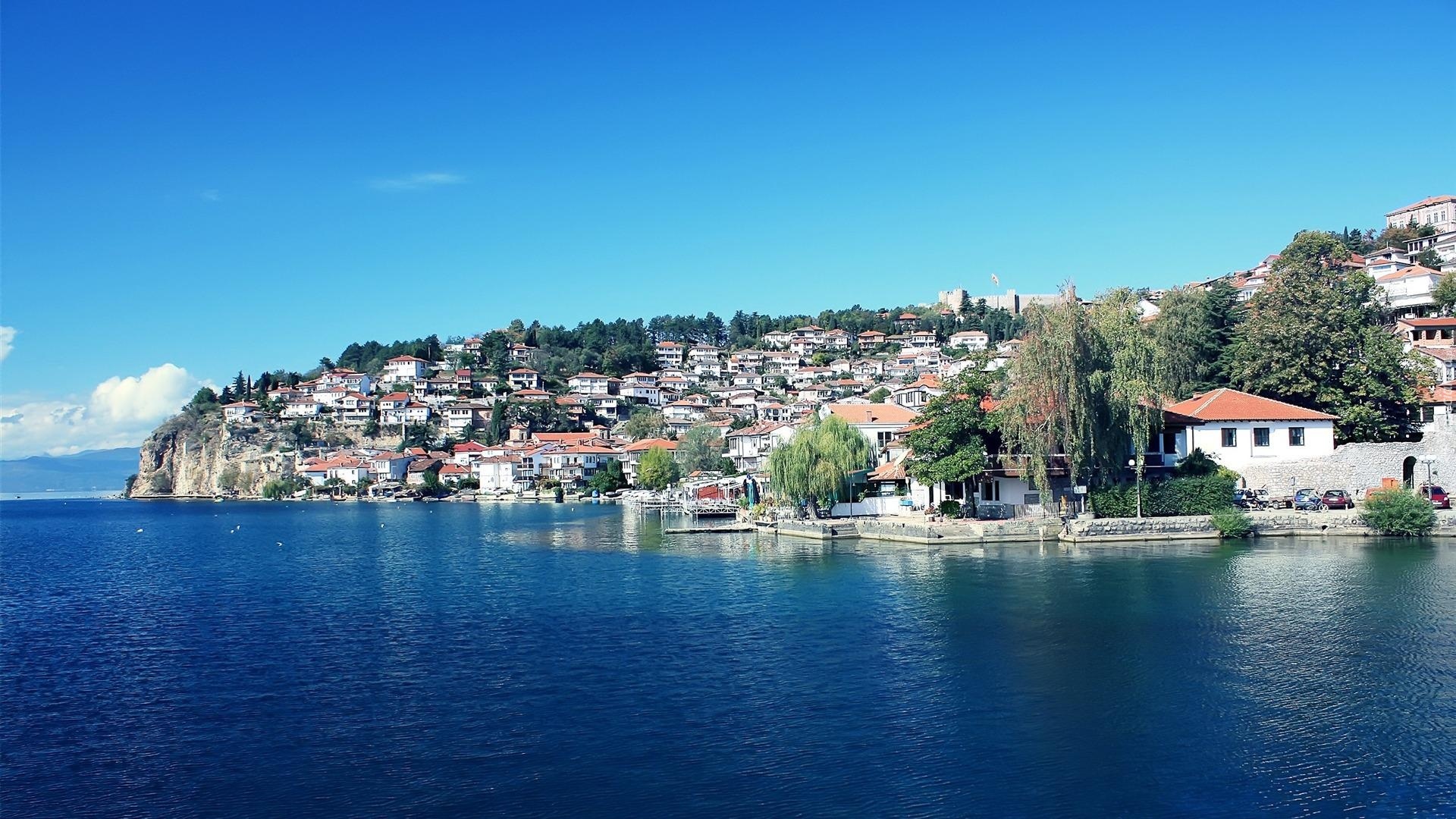 Macedonia, Ohrid, Miasto, Jezioro