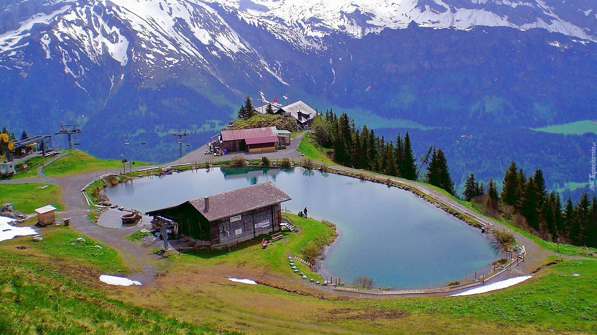 Alpy, Engelberg, Jezioro, Brienzer, Schronisko, Wyciąg