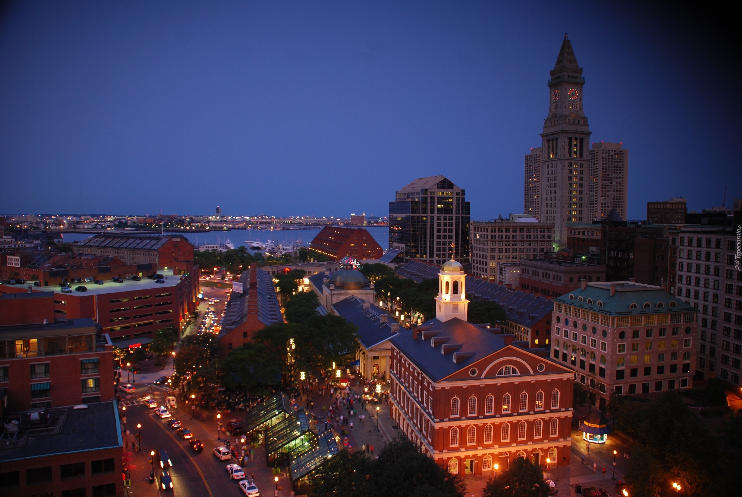 Stany Zjednoczone, Boston, Miasto, Noc