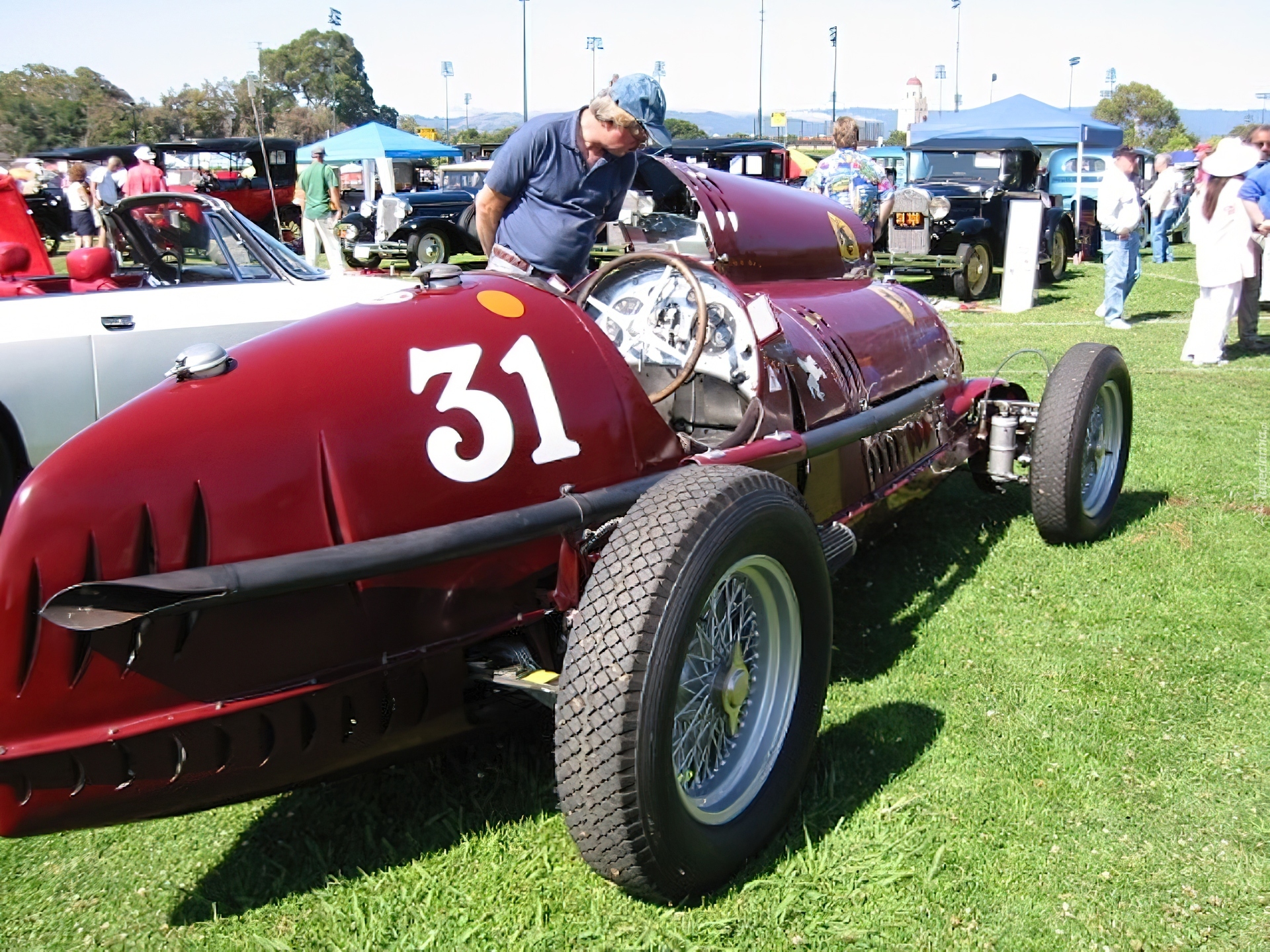 Alfa Romeo, koła, kierownica, wydech