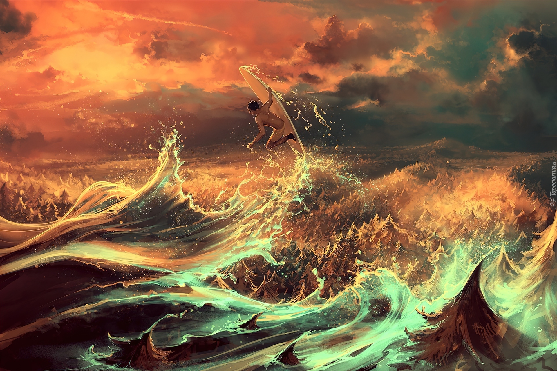 Cyril Rolando, Morze, Fale, Surfer