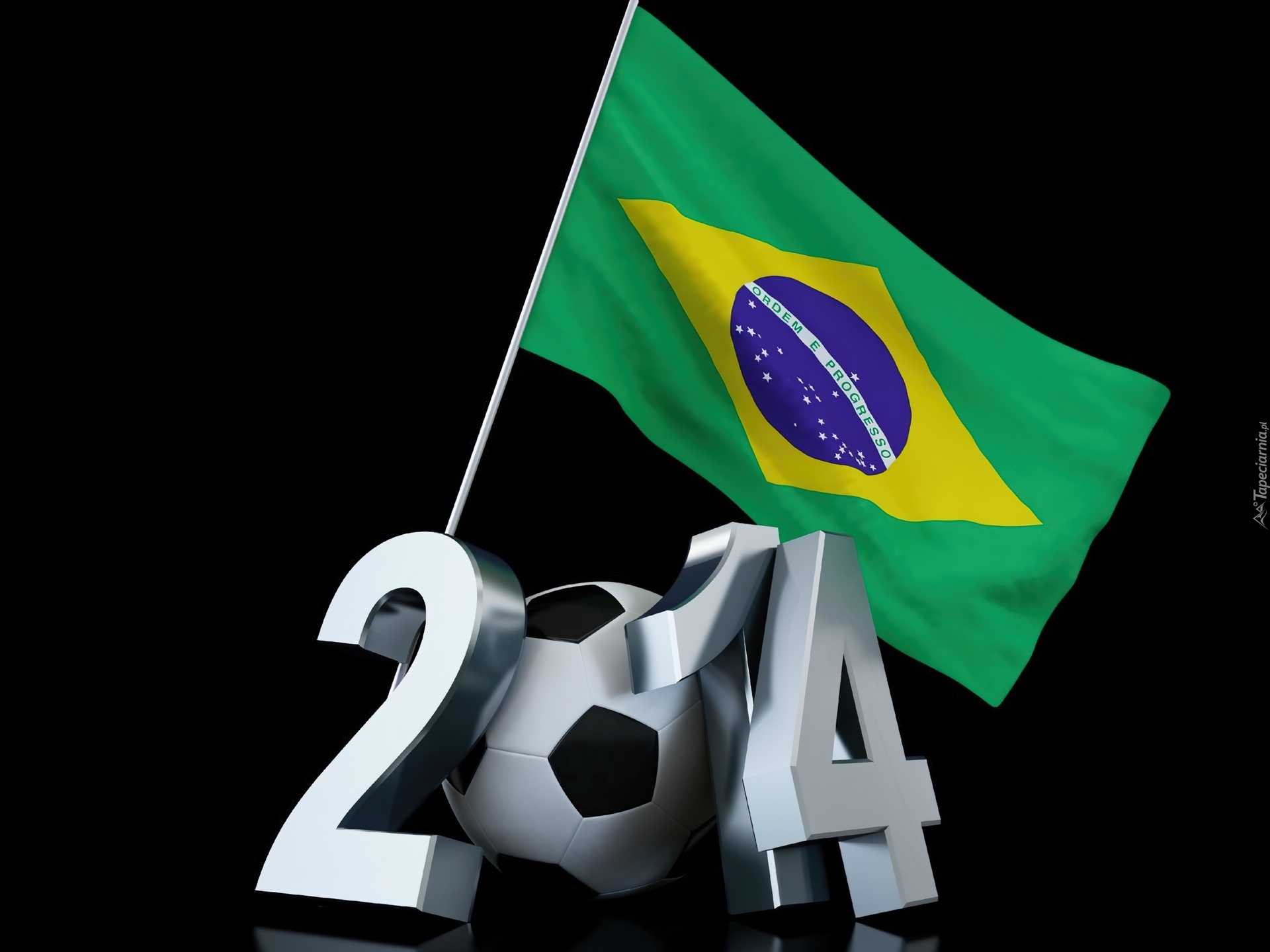 Piłka, Flaga, Mistrzostwa, Świata, Brazylia, 2014