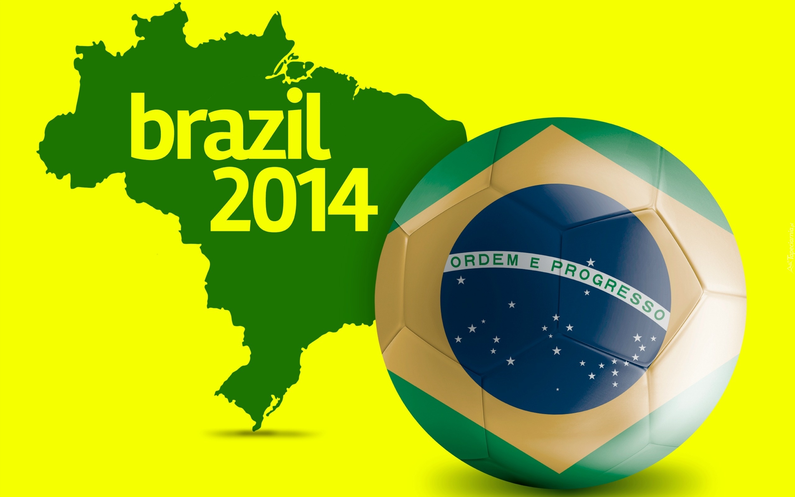 Piłka, Mapa, Brazylia, Mistrzostwa, Świata, 2014