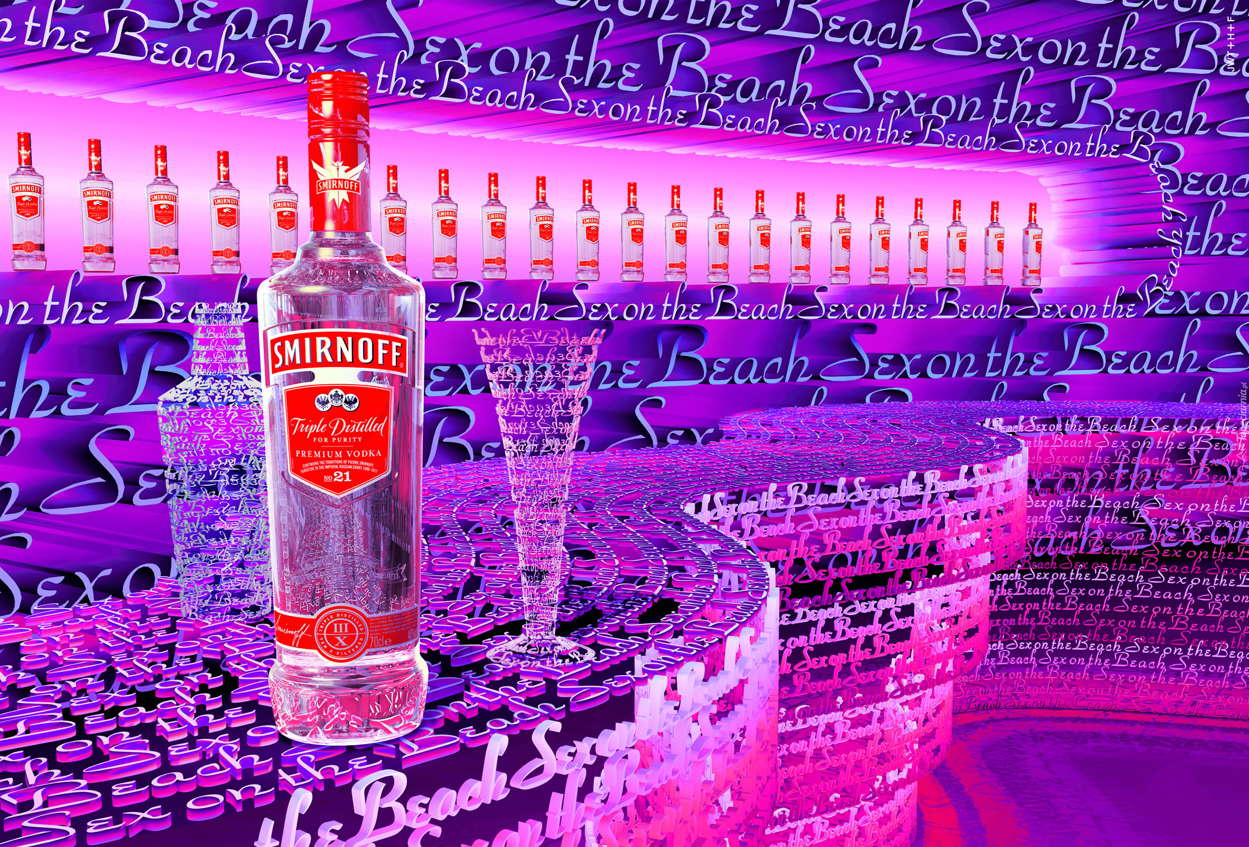 Vodka, Smirnoff, Sex on the beach