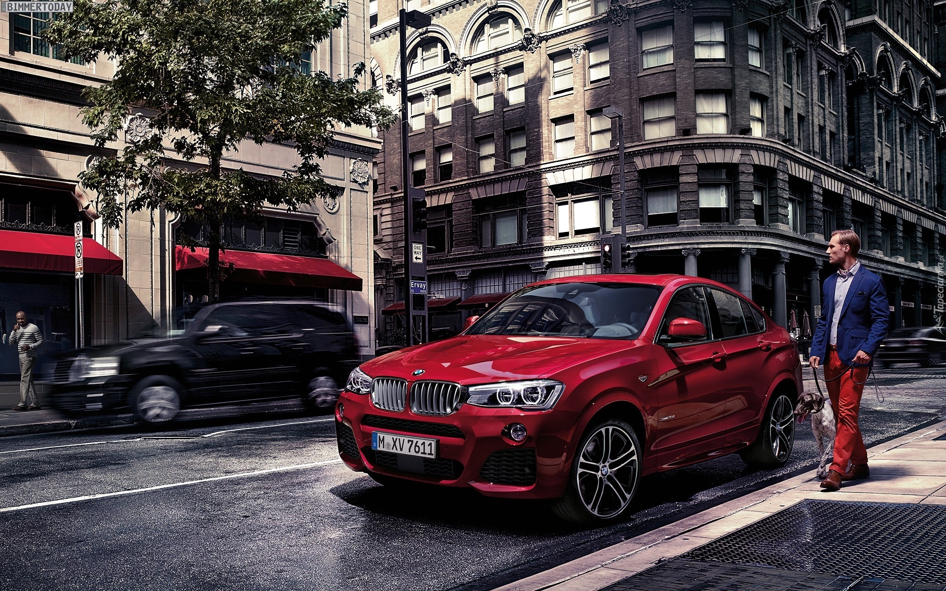 Bmw X4, Droga, Budynki