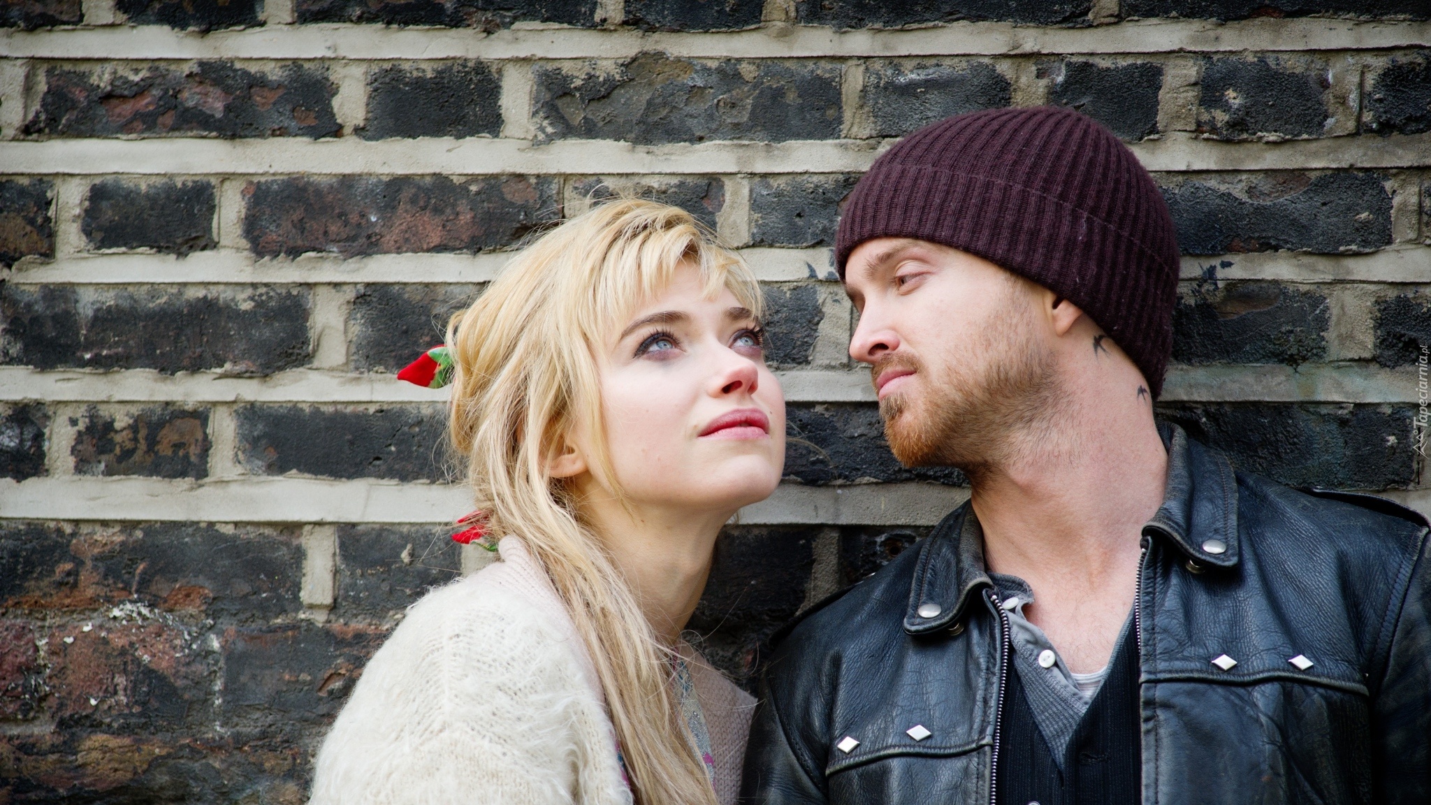 Imogen Poots, Aaron Paul, Aktorzy, Ściana, Cegły