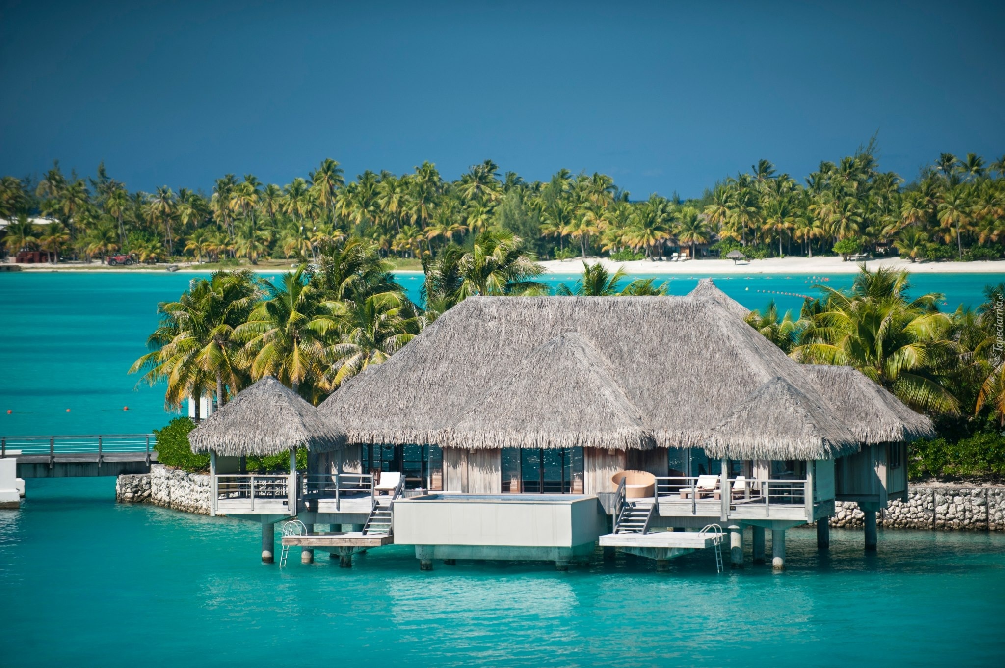 St.Regis, Hotel, Palmy, Ocean, Bora Bora