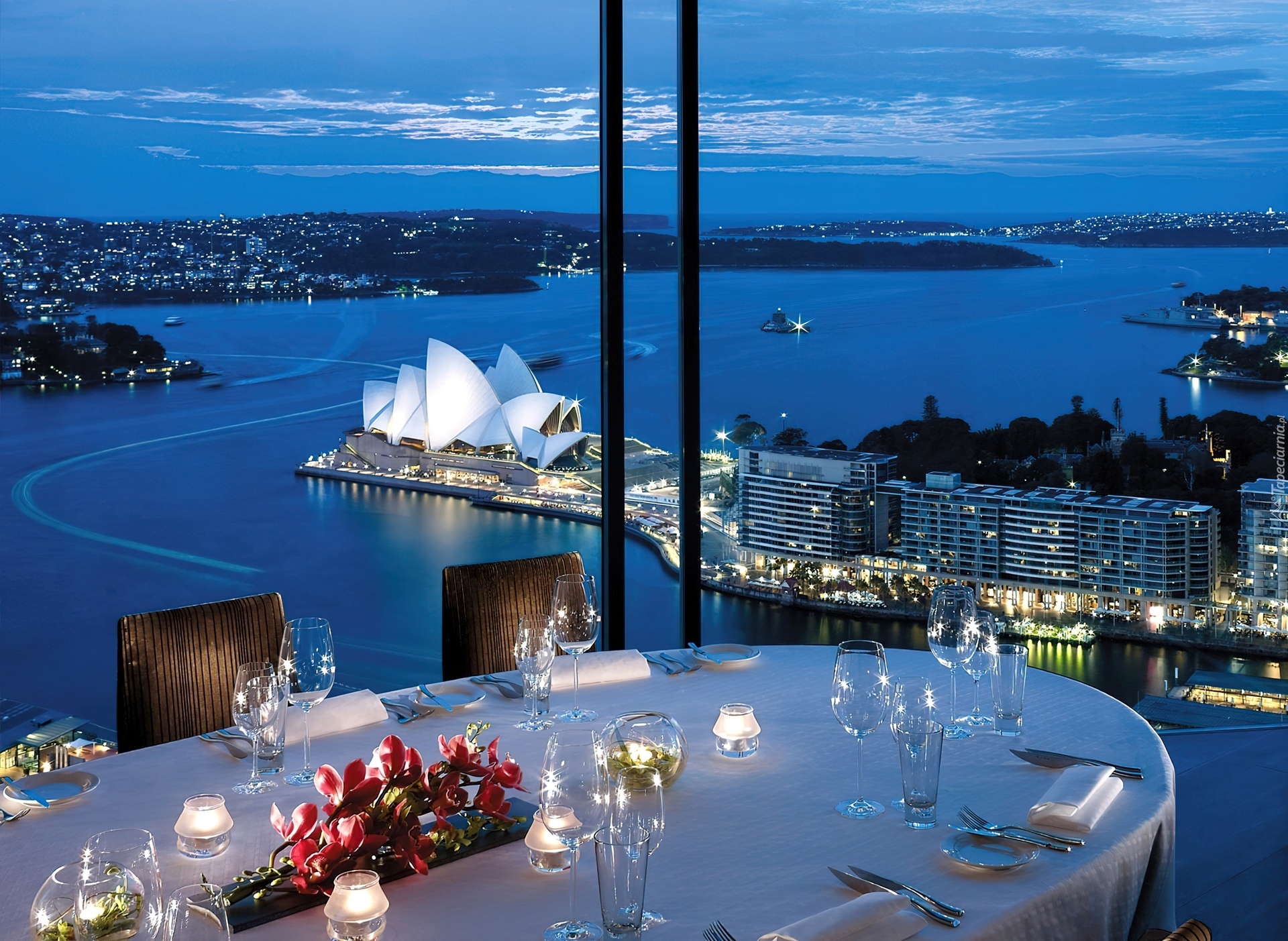 Australia, Sydney, Restauracja, Taras, Opera w Sydney, Panorama