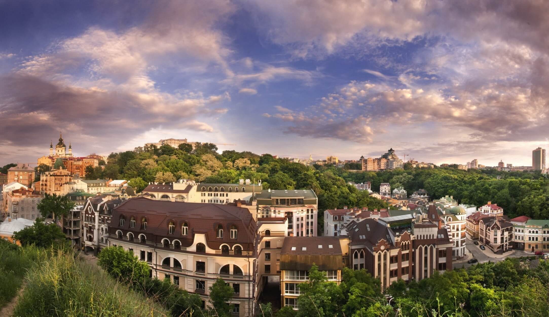 Kijów, Ukraina, Panorama, Miasta