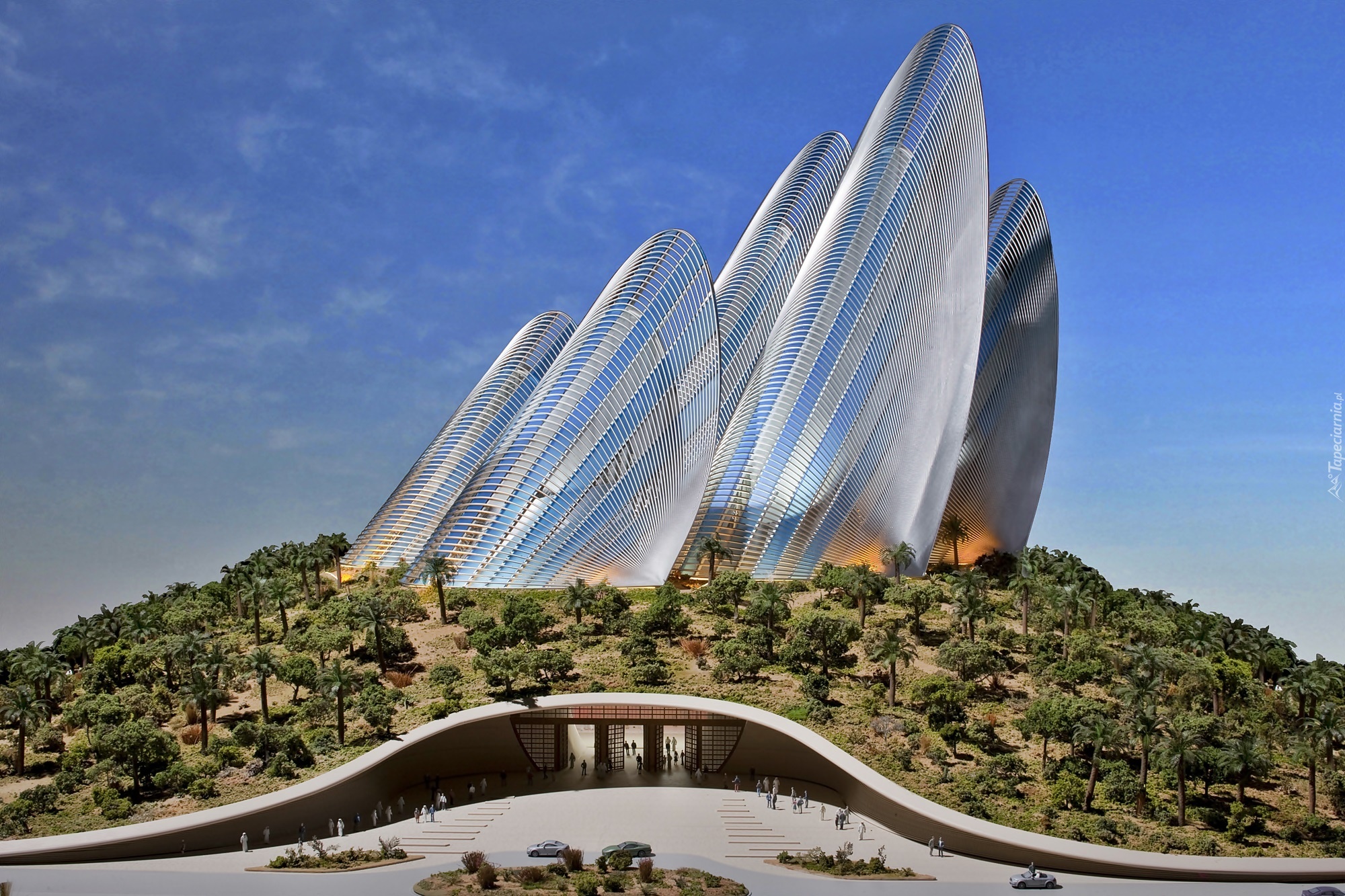 Zjednoczone Emiraty Arabskie, Abu Dhabi, Narodowe Muzeum Zayed, Skrzydła, Wzgórze