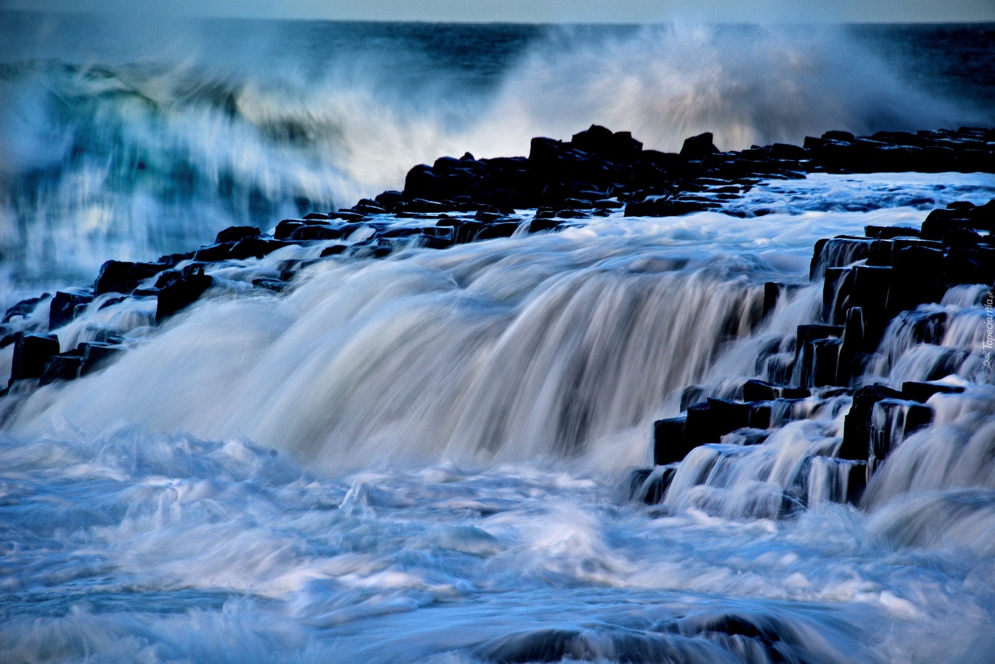 Wodospad, Nad Groblą Olbrzyma, Irlandia Północna