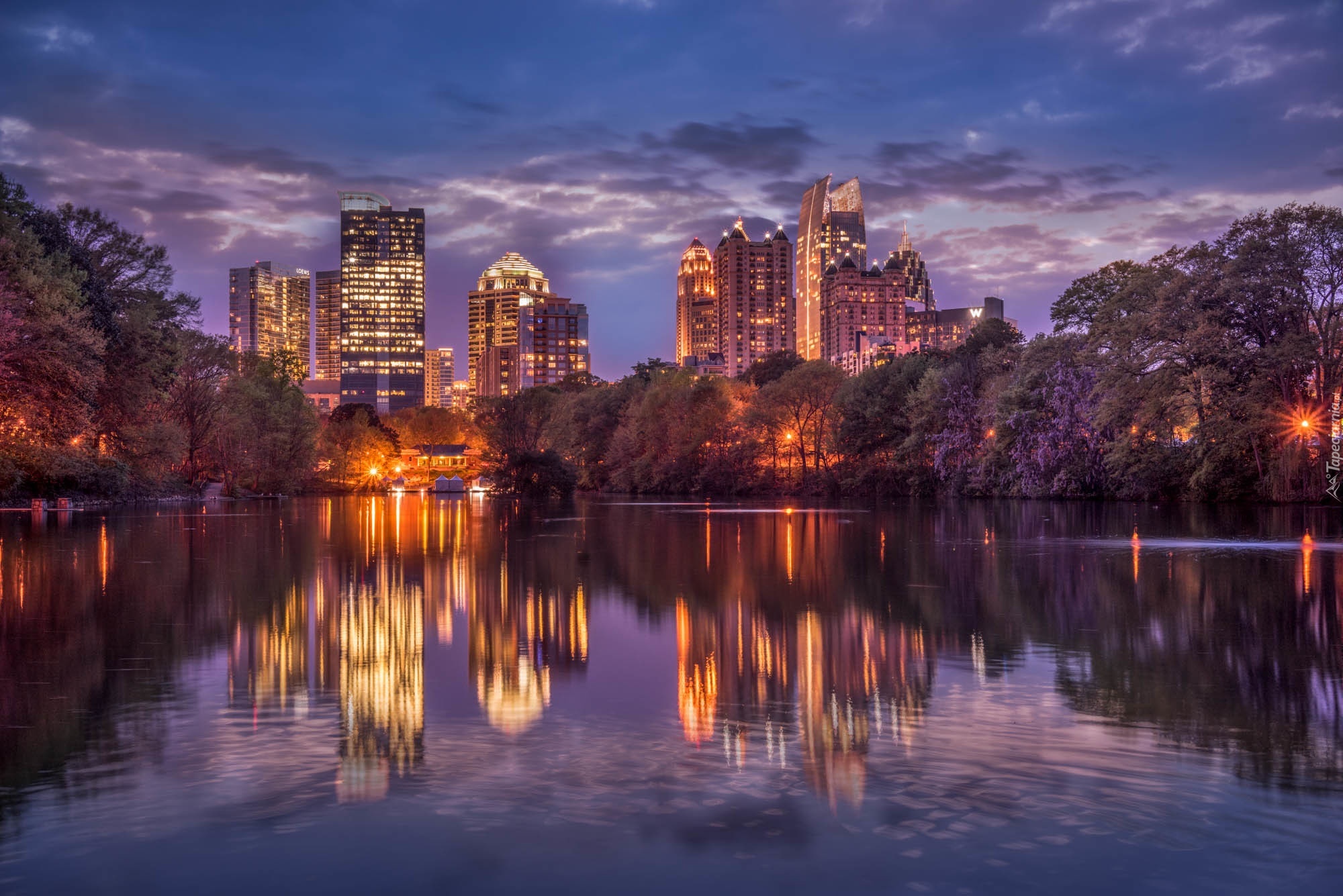 Stany Zjednoczone, Georgia, Atlanta, Miasto nocą