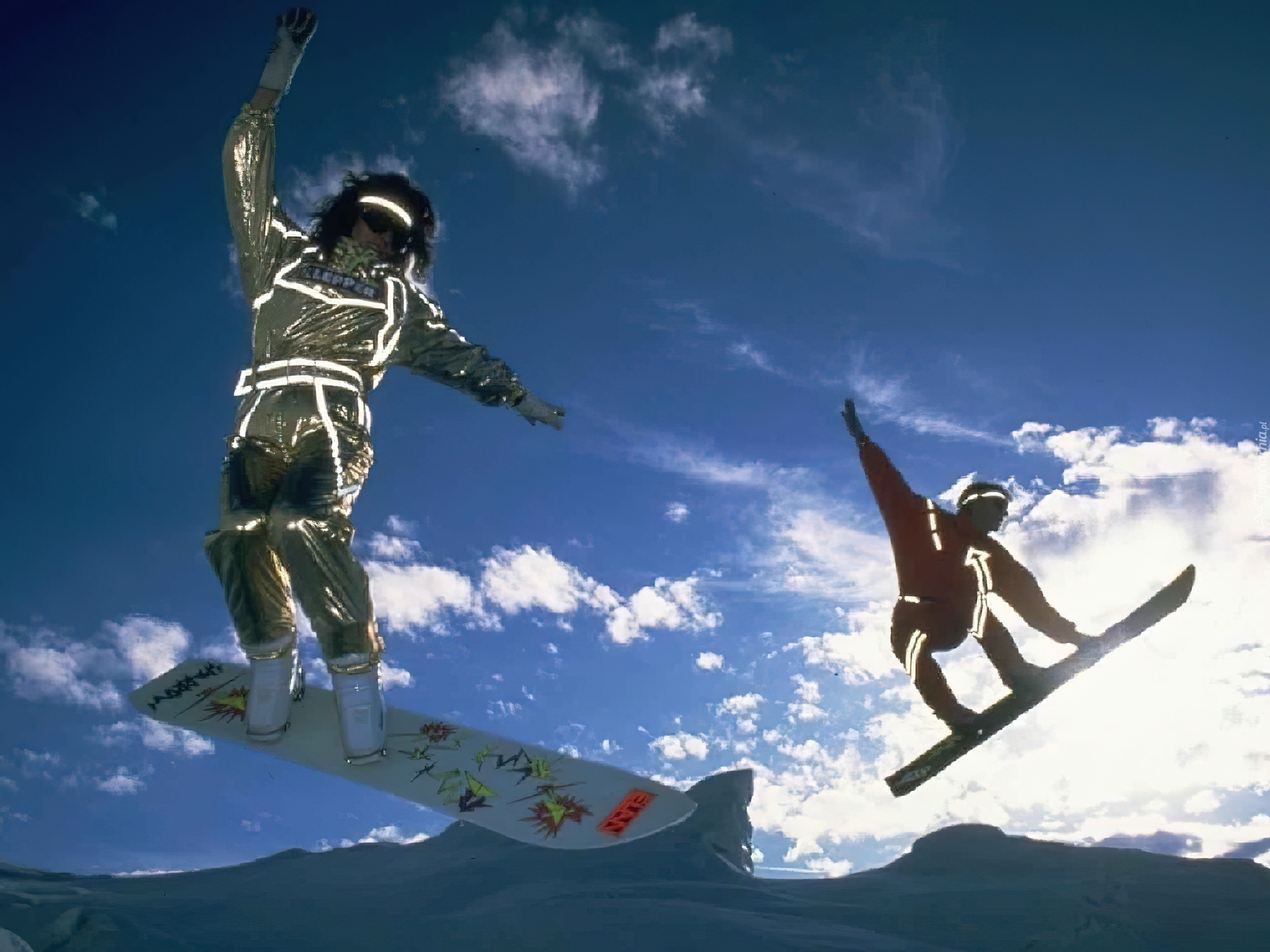 Snowbording,deska ,śnieg, zima