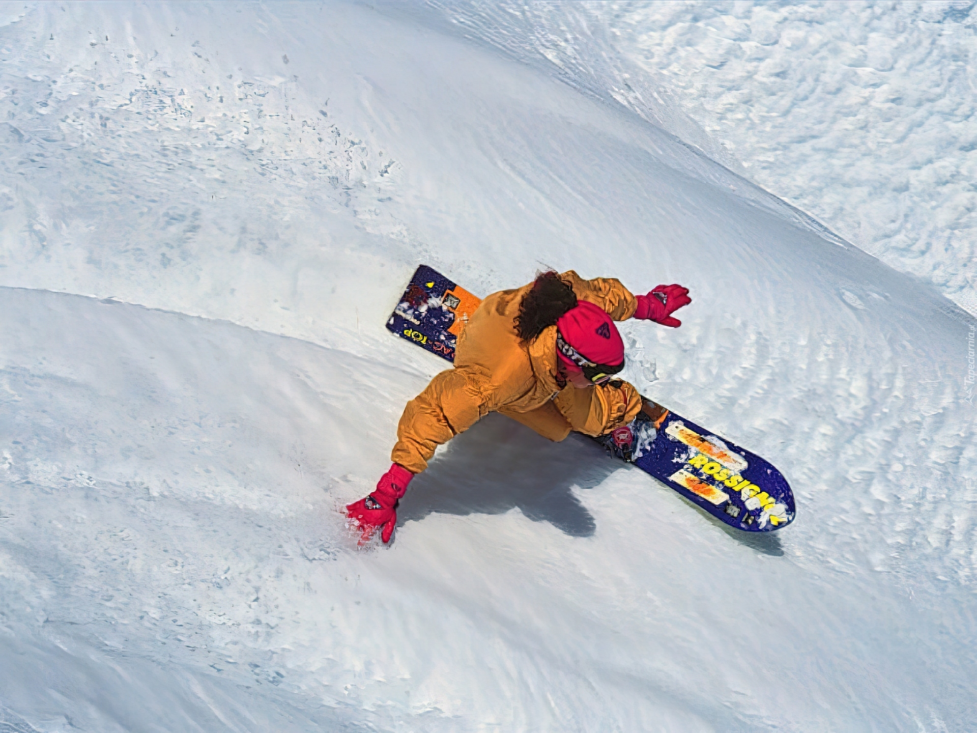 Snowbording,deska ,śnieg, zima