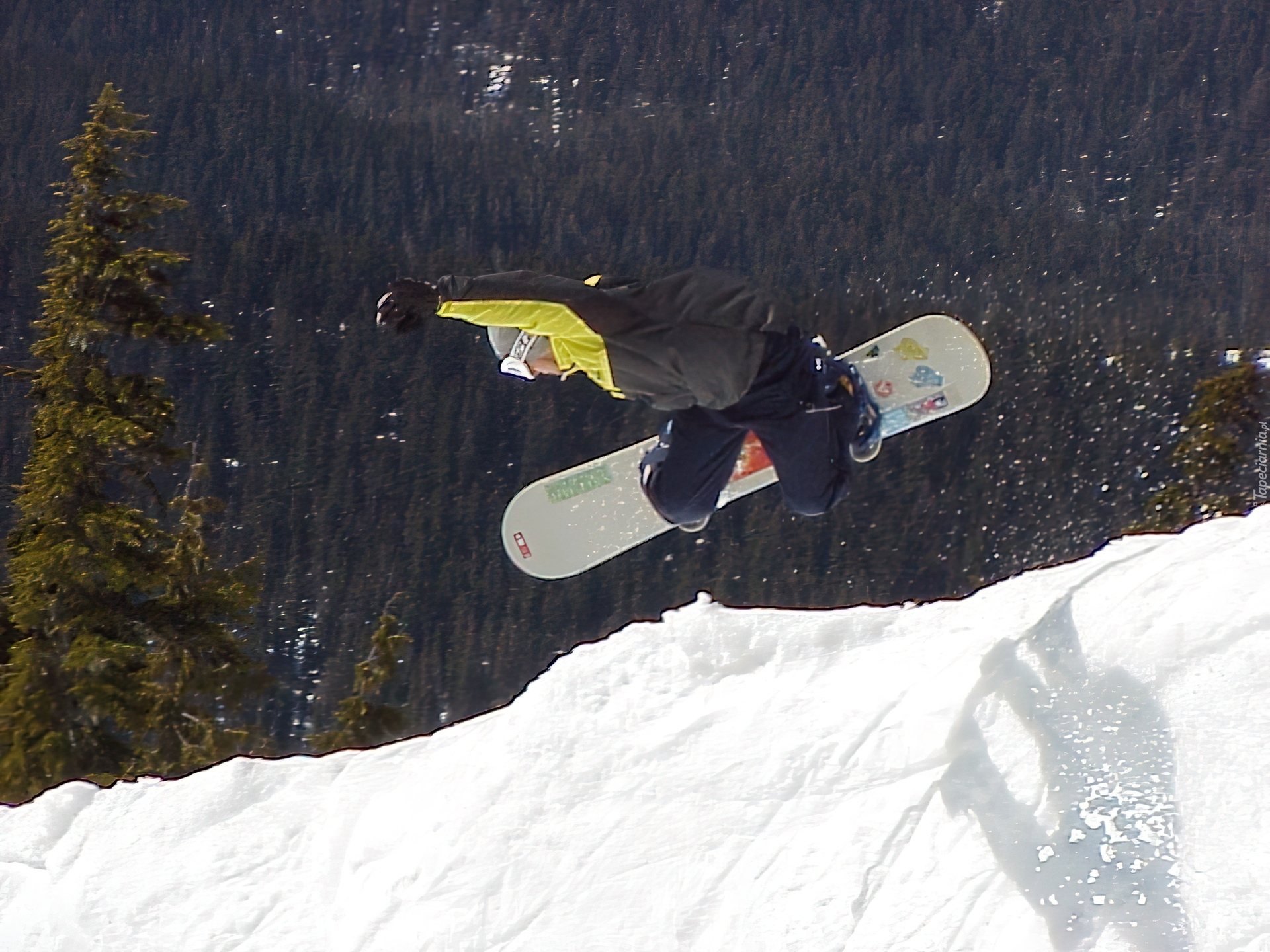 Snowbording,deska ,śnieg,snowboardzista