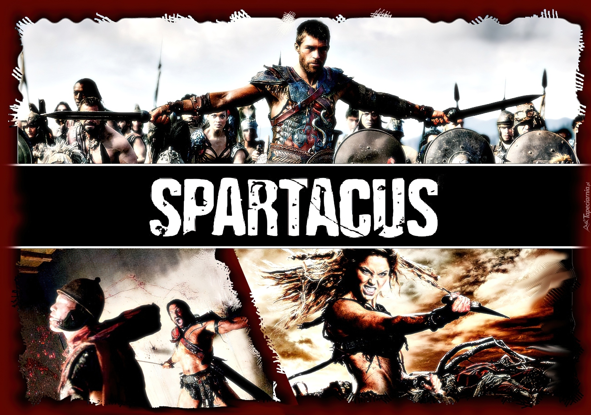 Serial, Spartacus, Saxa, Crixus, Walka