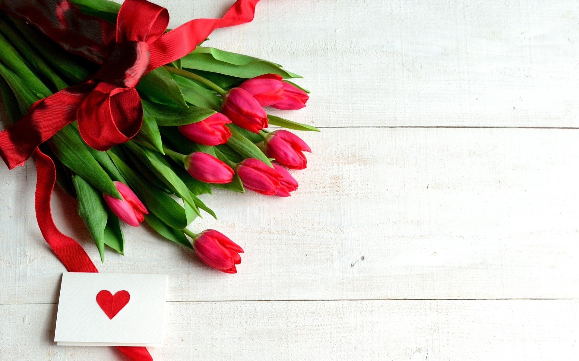 Czerwone, Tulipany, Bukiet Kwiatów