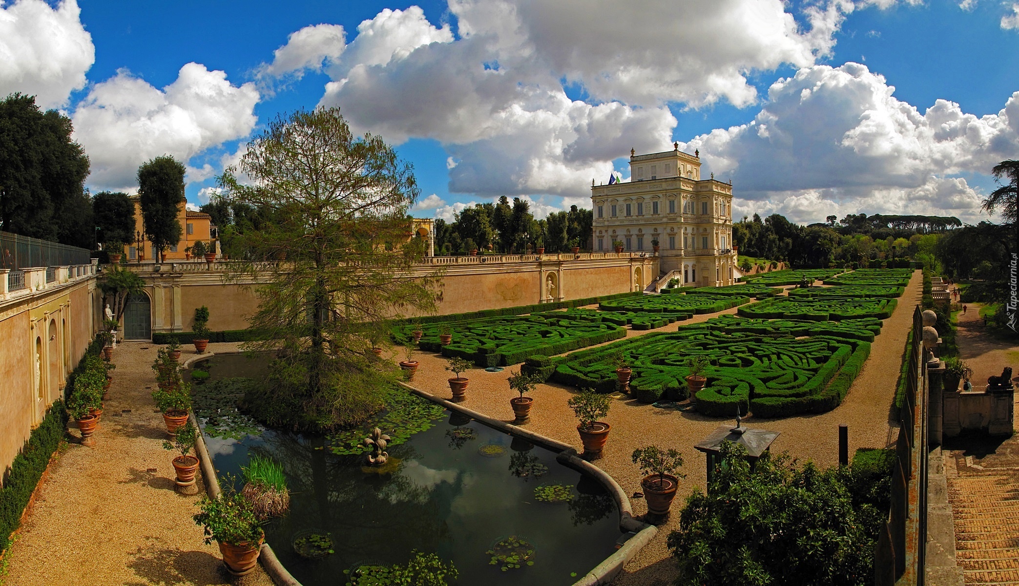 Rzym, Villa Doria Pamphili, Ogród, Włochy