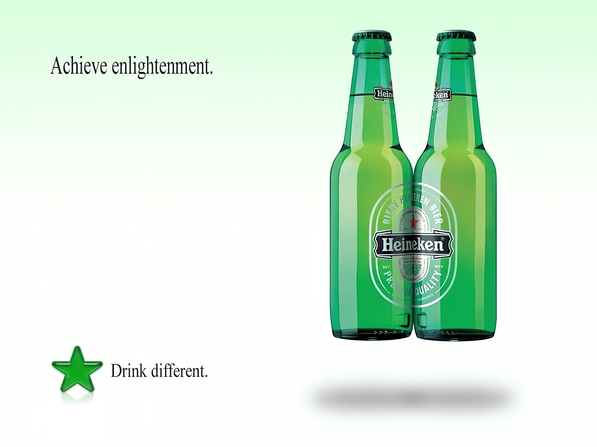 Piwo, Heineken, butelki