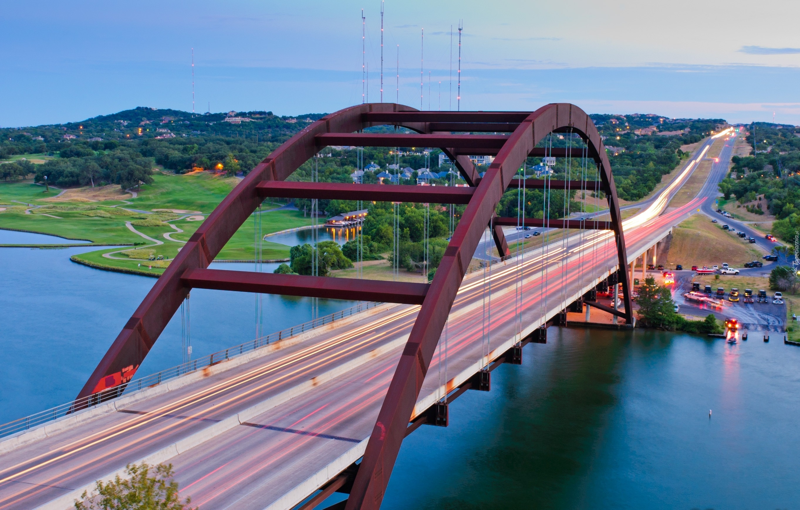 Rzeka, most, Pennybacker, Austin, Teksas
