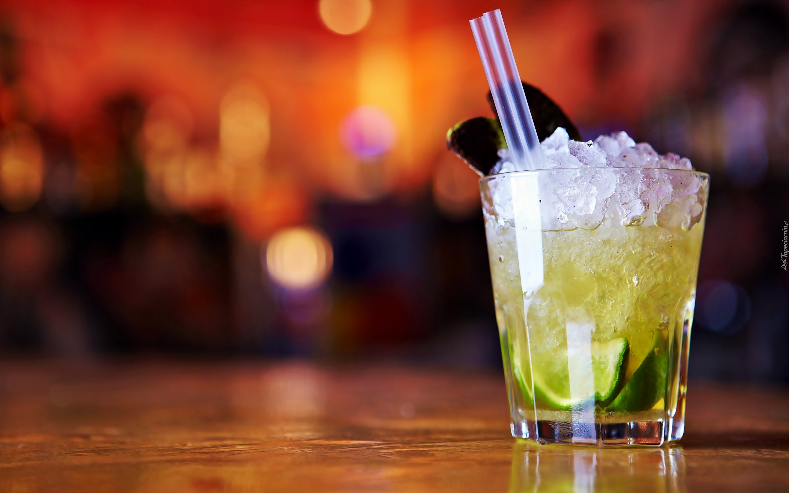 Drink, Mojito, Rum, Limonka, Kostki, Lodu