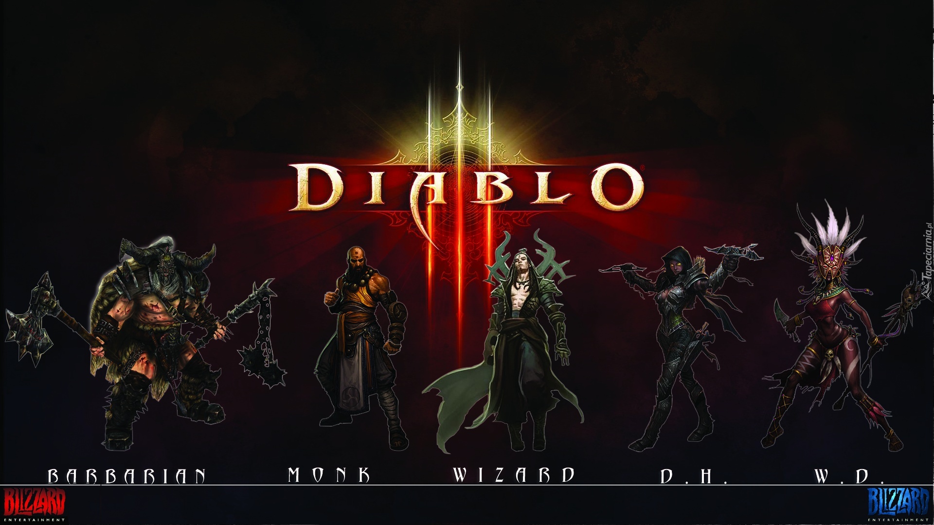 Diablo 3,Monk, Wizard