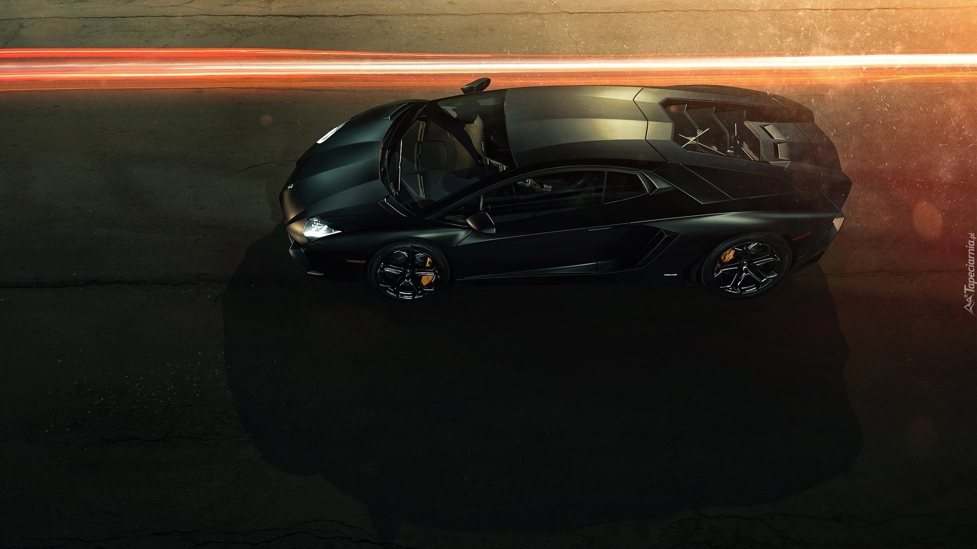 Czarne, Lamborghini Aventador