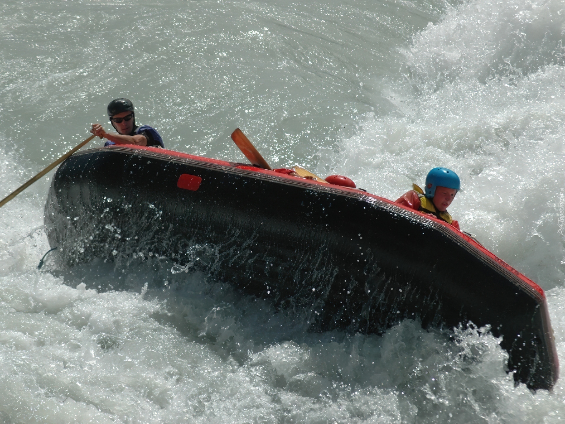 Rafting,spływ, rzeka, wiosła , ponton