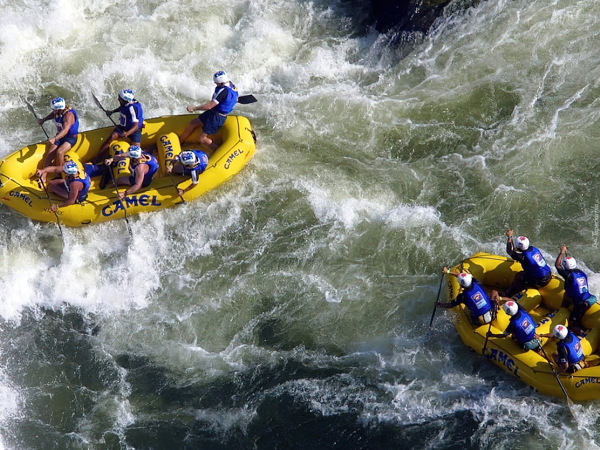 Rafting,spływ, rzeka, wiosła , pontony,camel