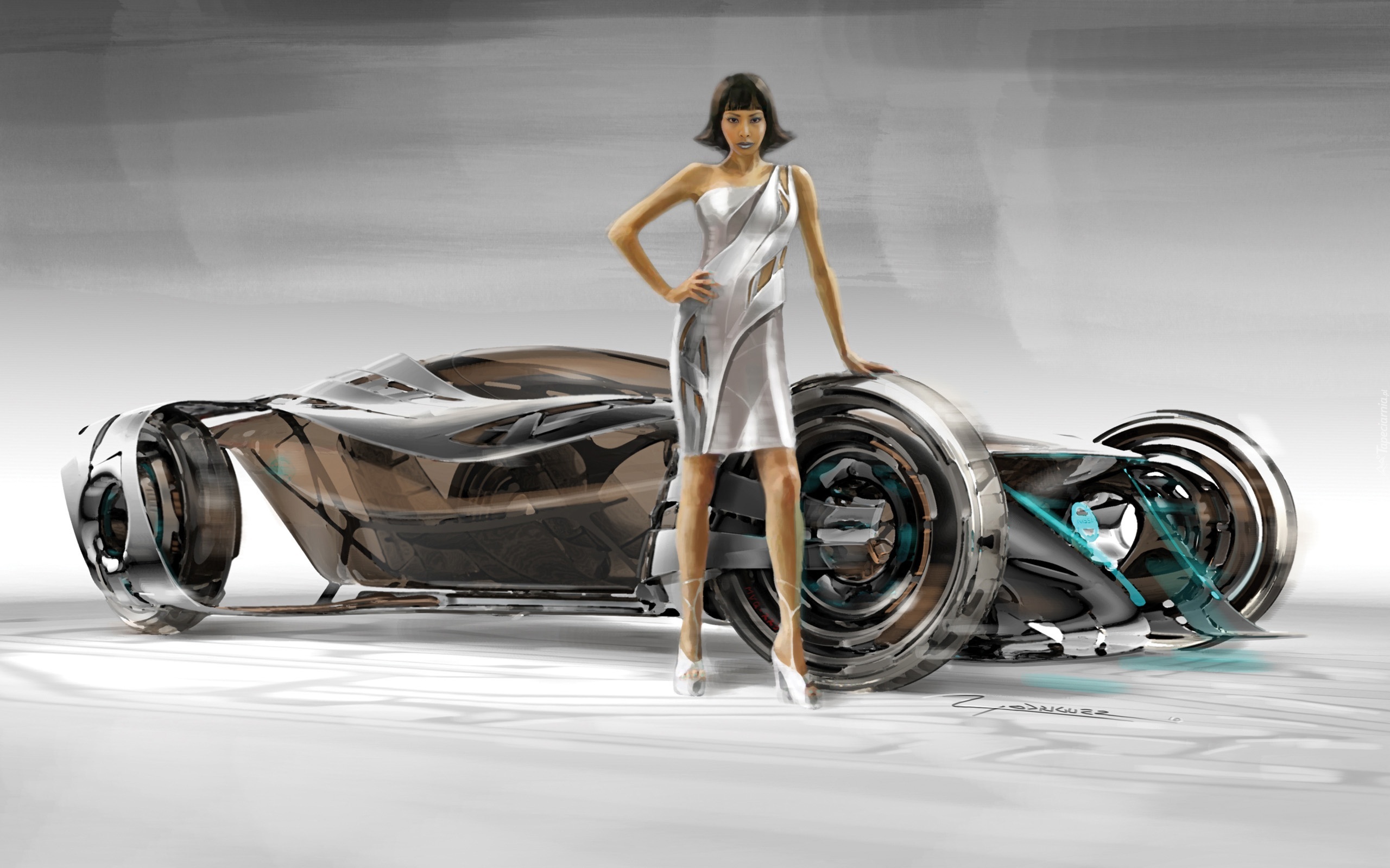 Prototyp, Auto przyszłości, Girl car, 3D