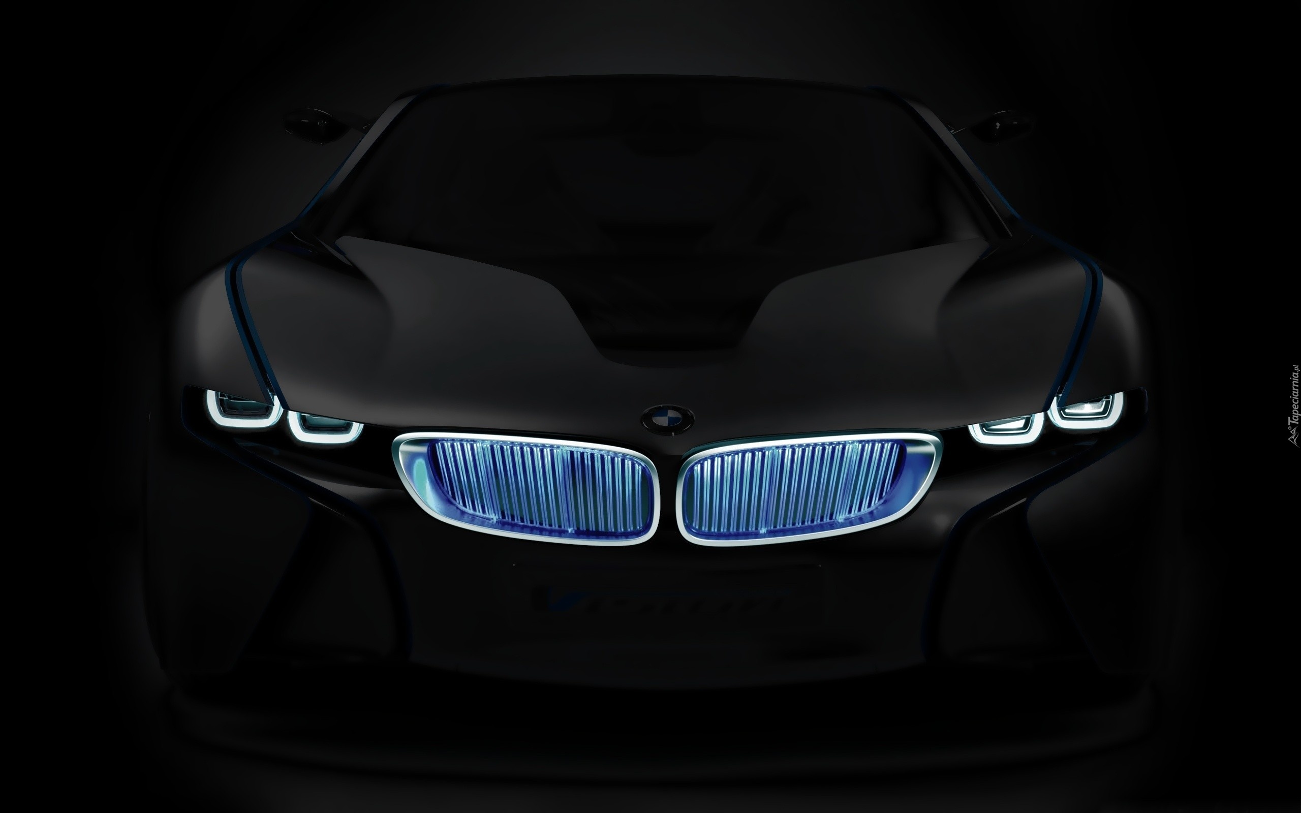 BMW i8, lampy, grill