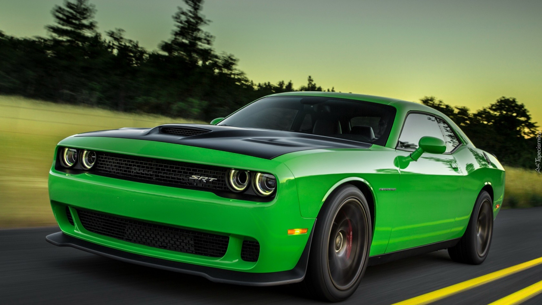 Zielony, Dodge, Challenger, SRT