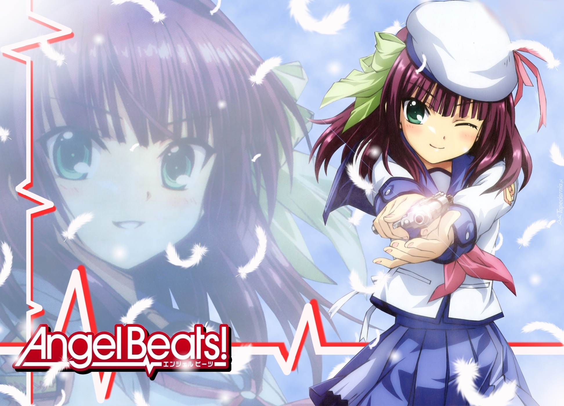 Angel Beats, anime, dziewczyna, animacja