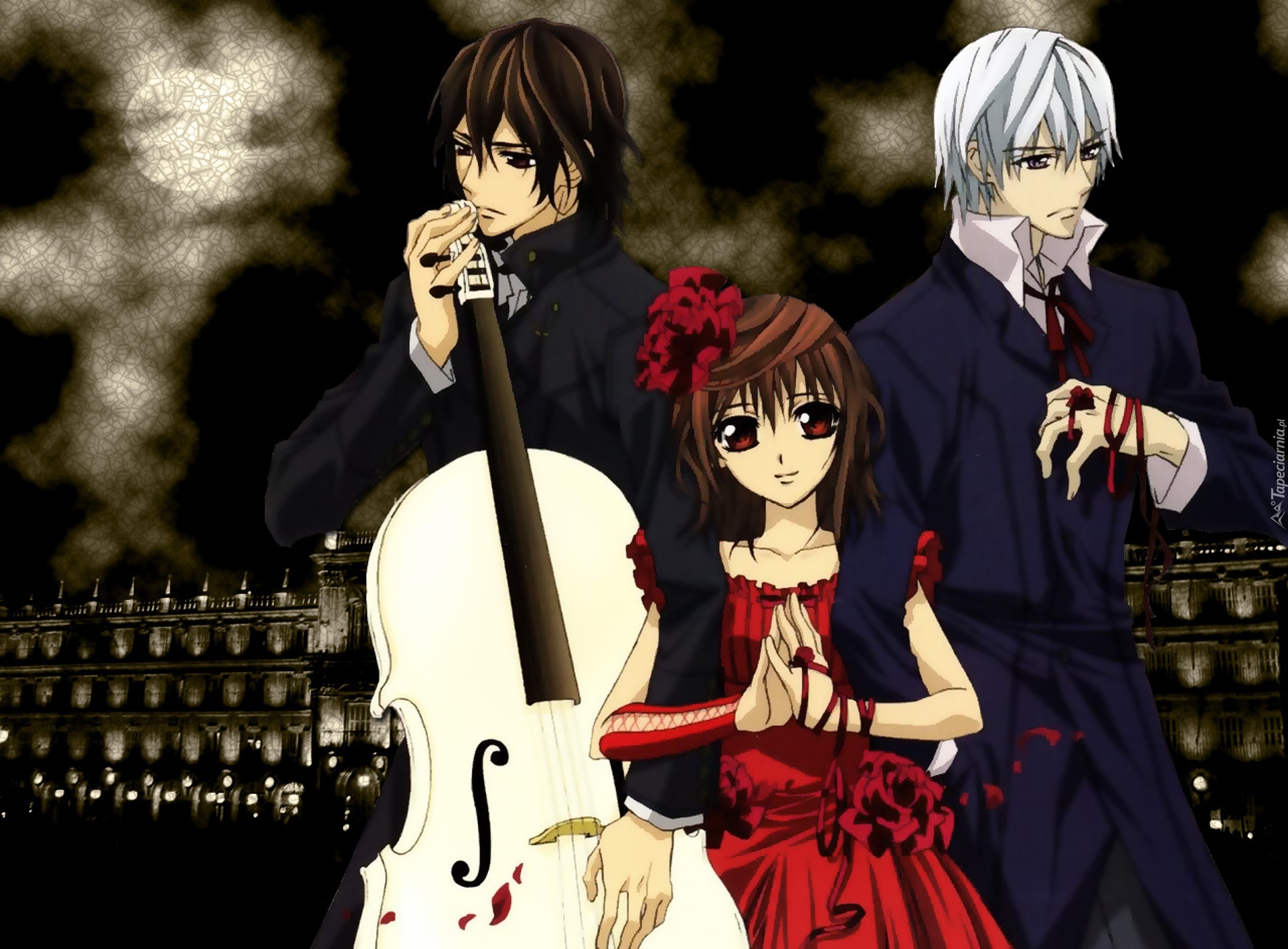 Vampire Knight, Yuuki, Zero Kiryuu,  Wiolonczela