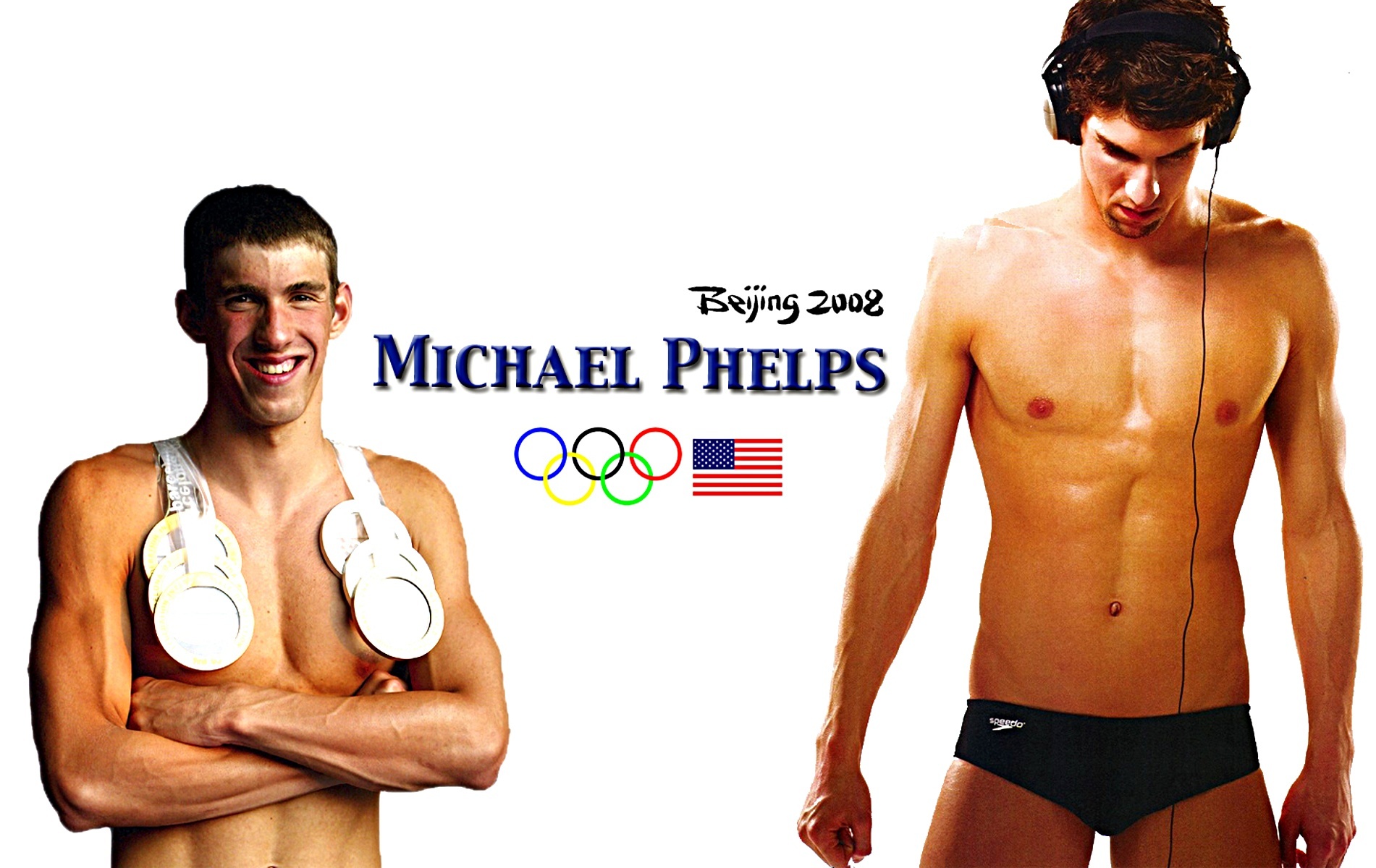 Michael Phelps, pływanie, sport, olimpiada, Pekin 2008