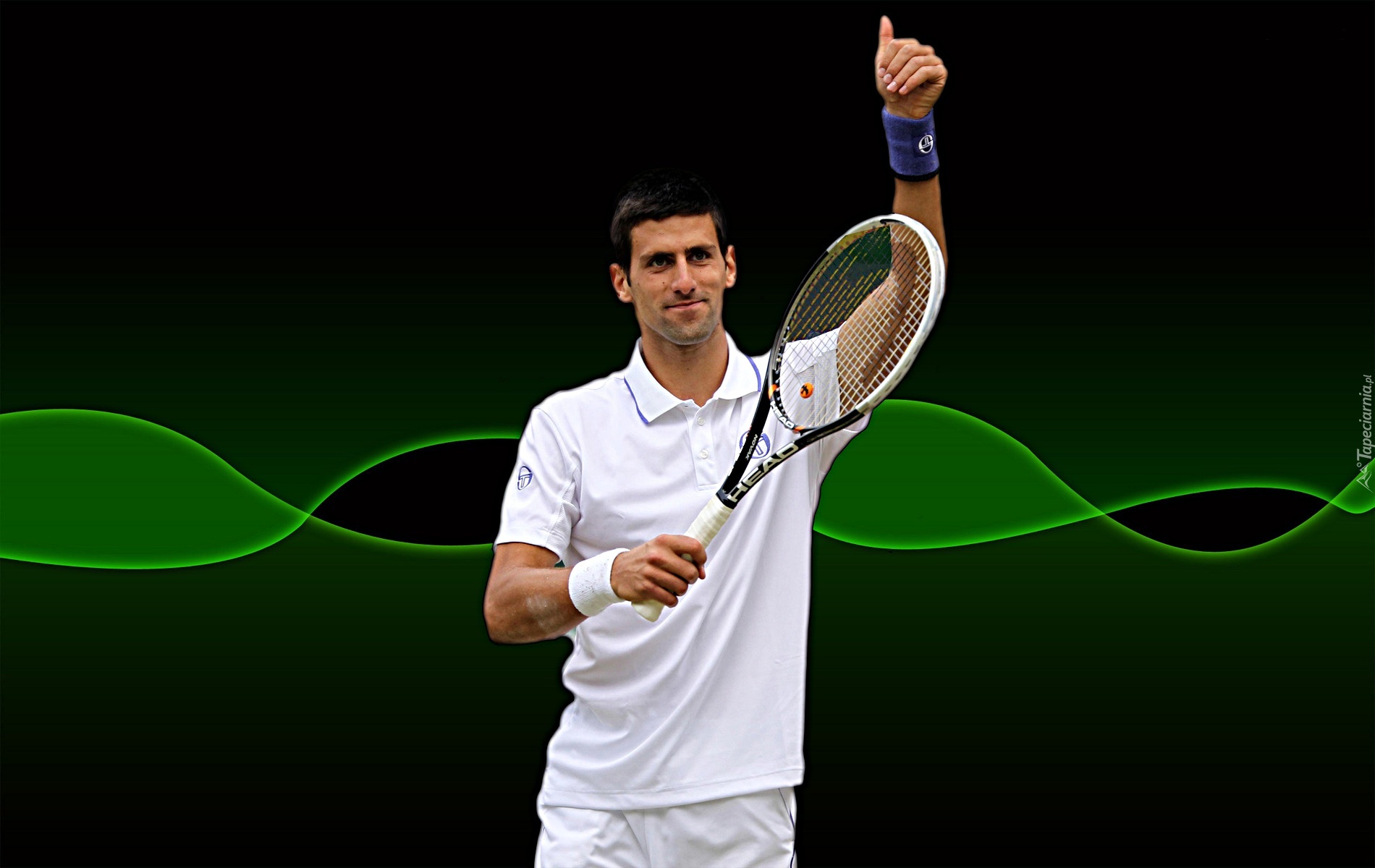 Novak Djokovic, tenis, rakieta tenisowa, sport