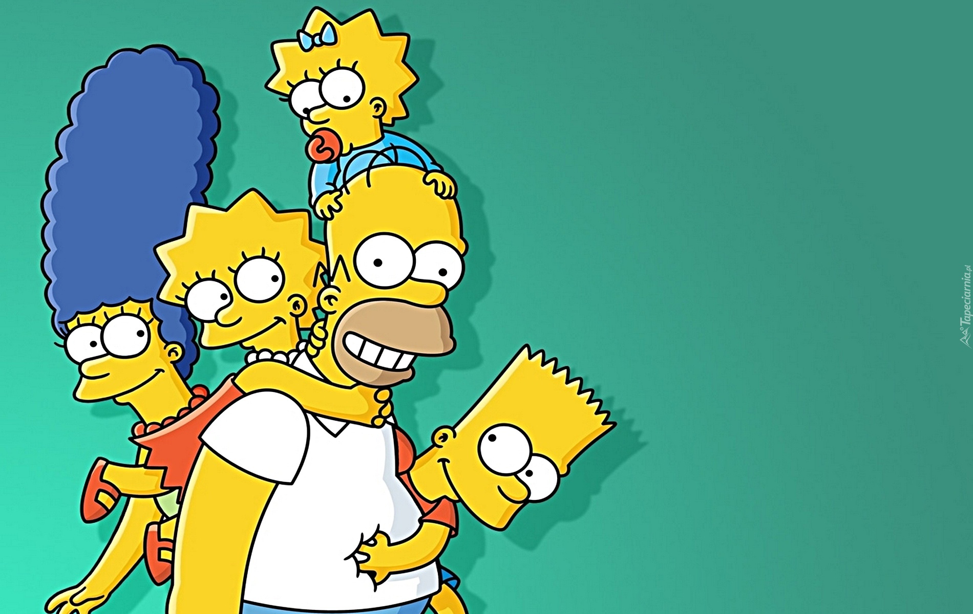 Simpsonowie, The Simpsons, Homer, Bart, Lisa, Merge, Maggie