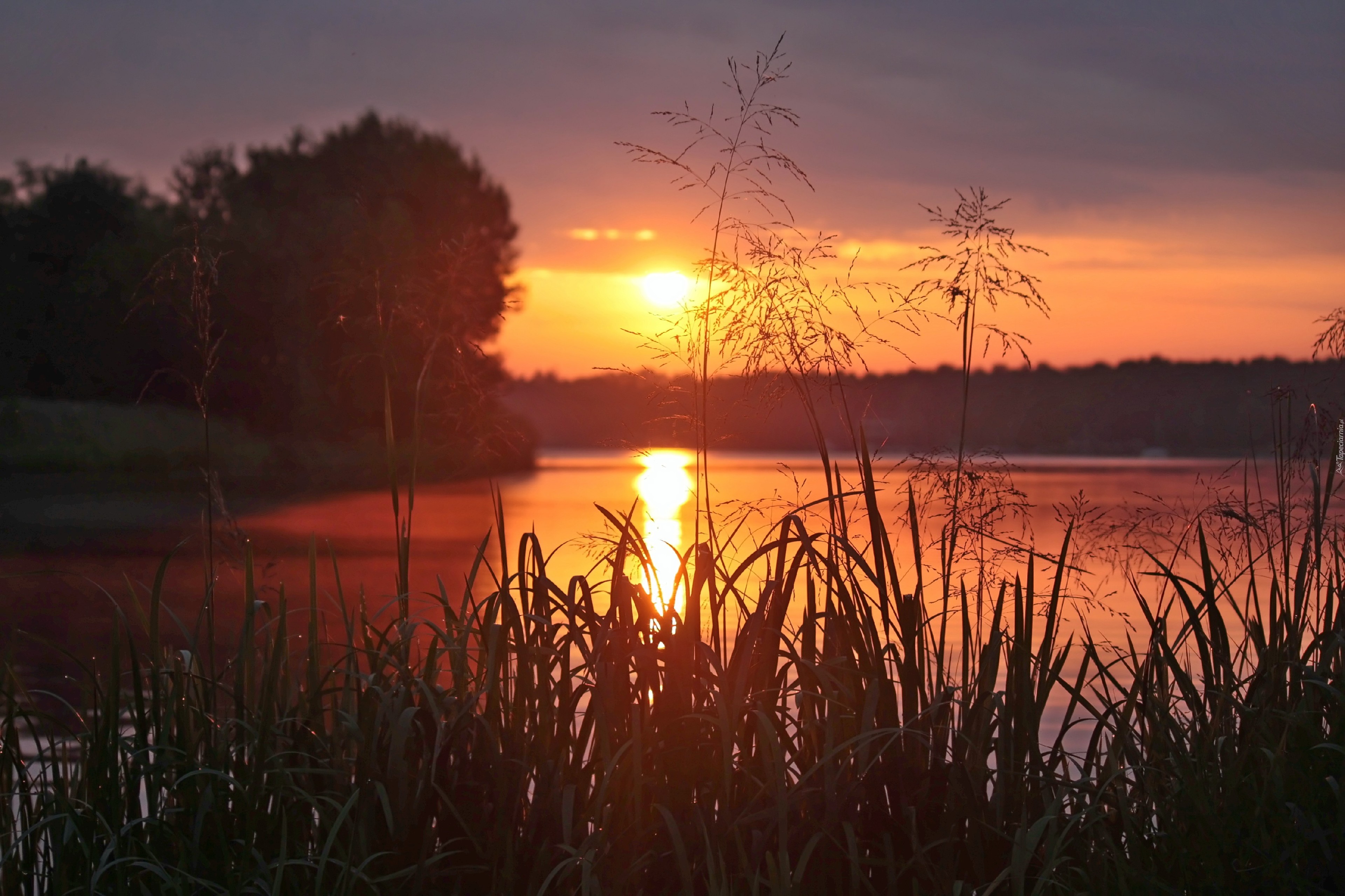 Wschód słońca, Jezioro