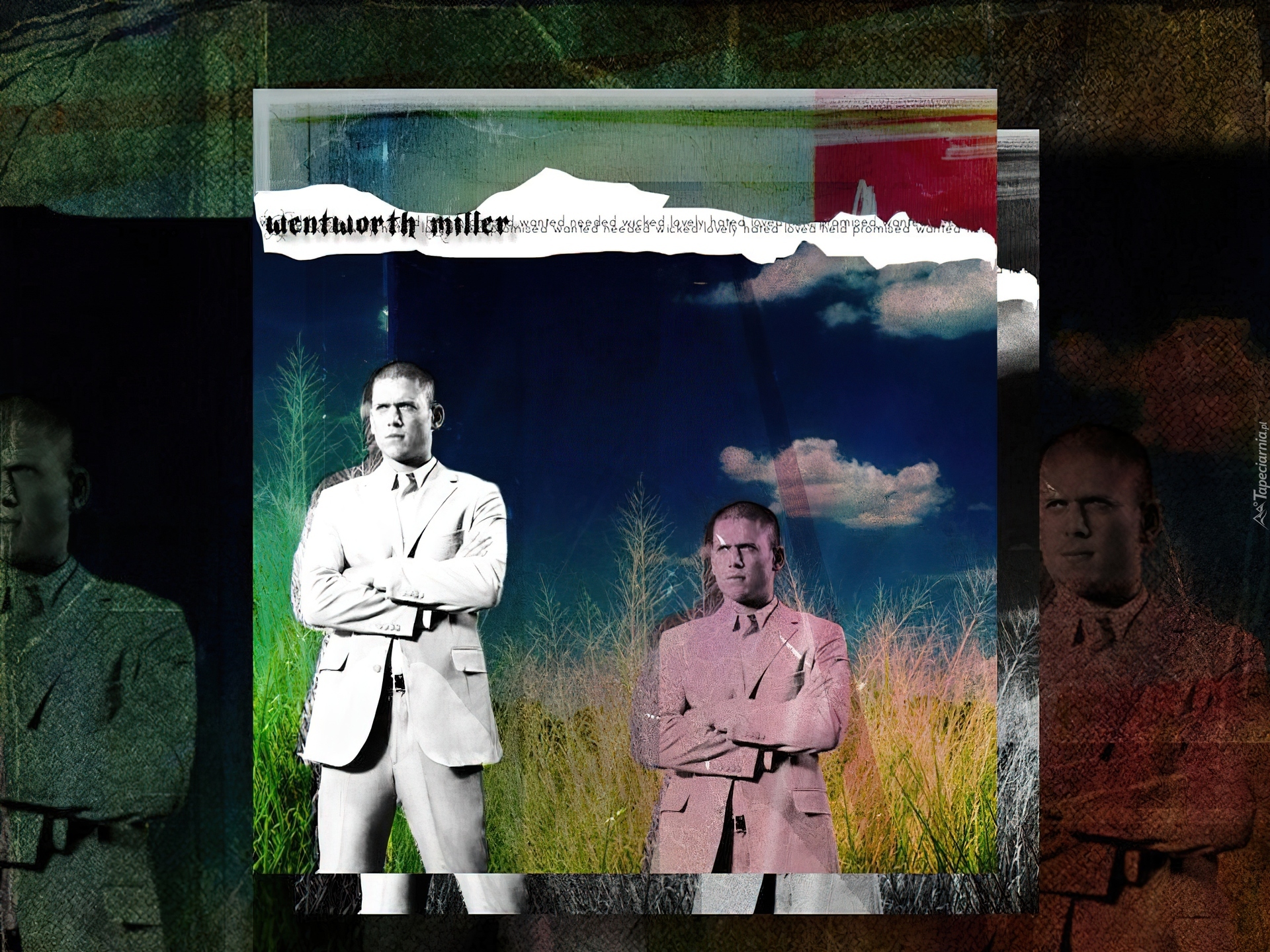 Wentworth Miller, jasny garnitur