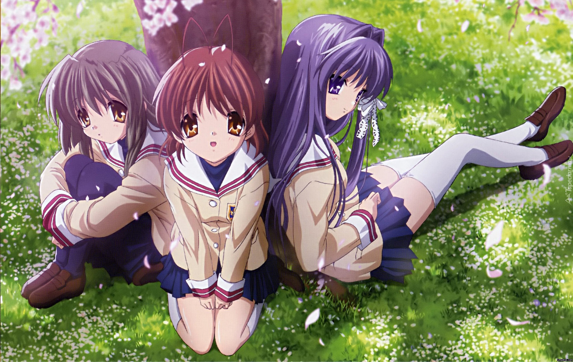 Clannad, Nagisa Furukawa, Ryou Fujibayashi, Kyou Fujibayashi