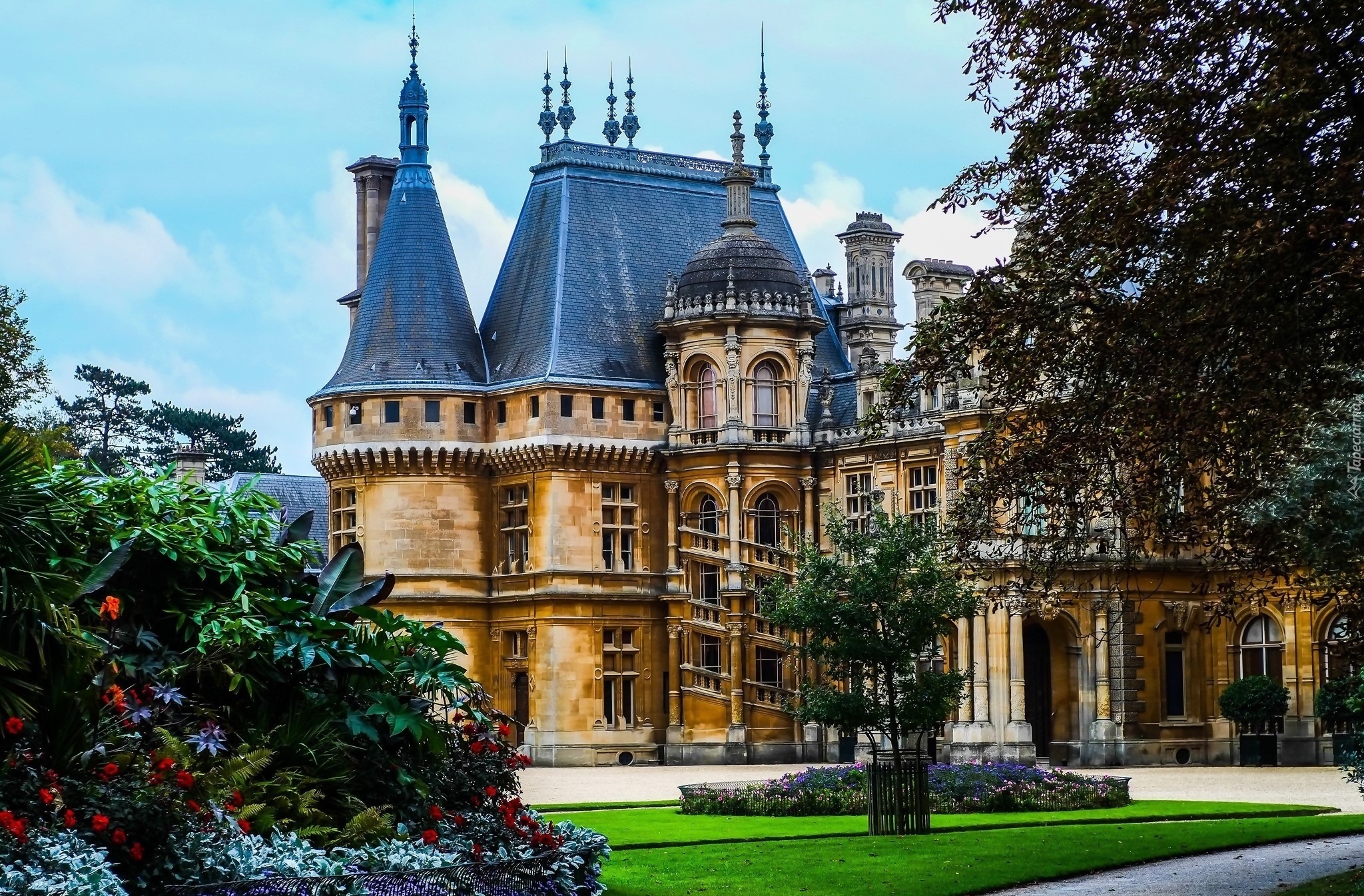 Dwór Waddesdon Manor, Dworek, Rezydencja, Hrabstwo Buckinghamshire, Anglia