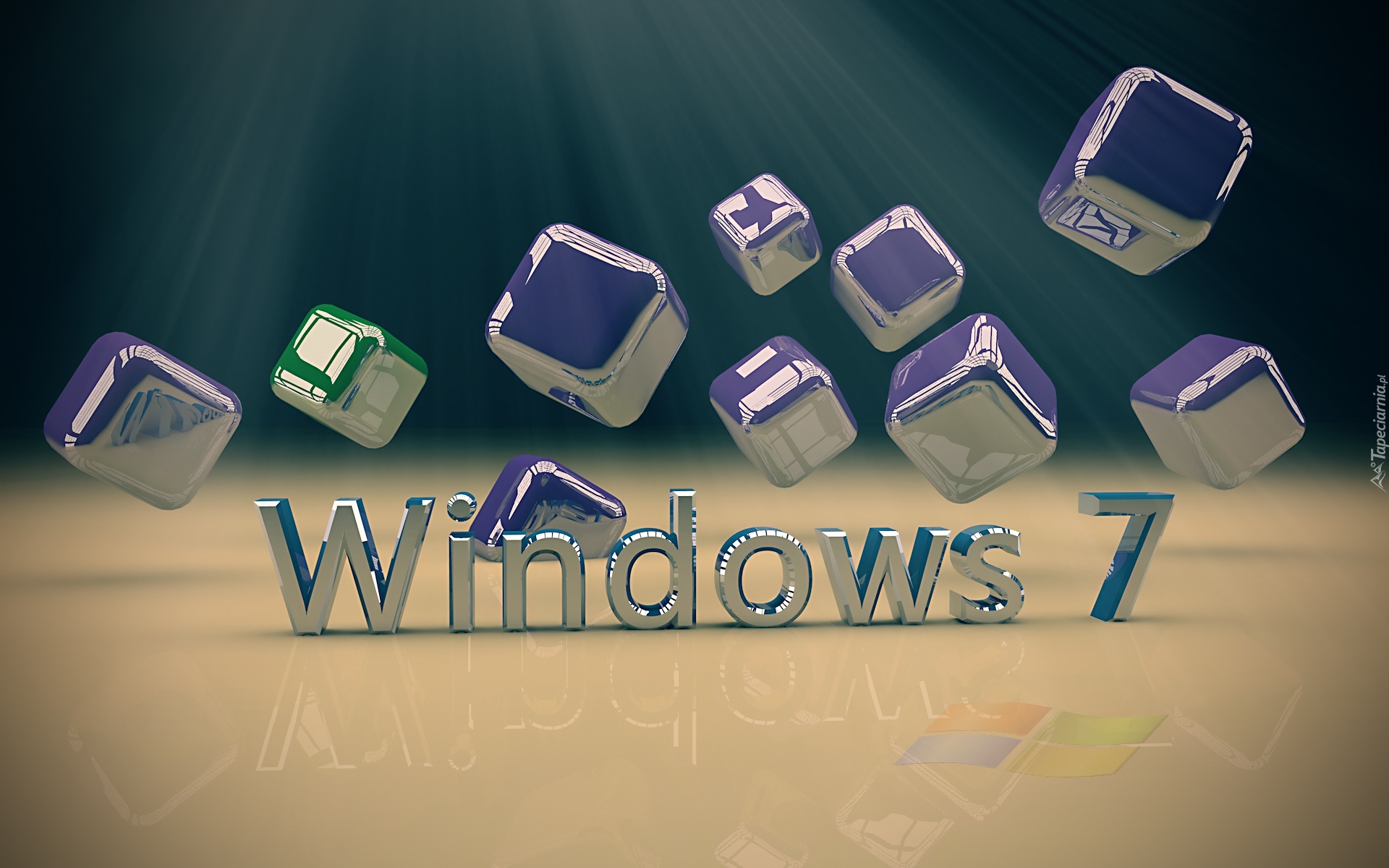Windows 7, 3D, Sześciany