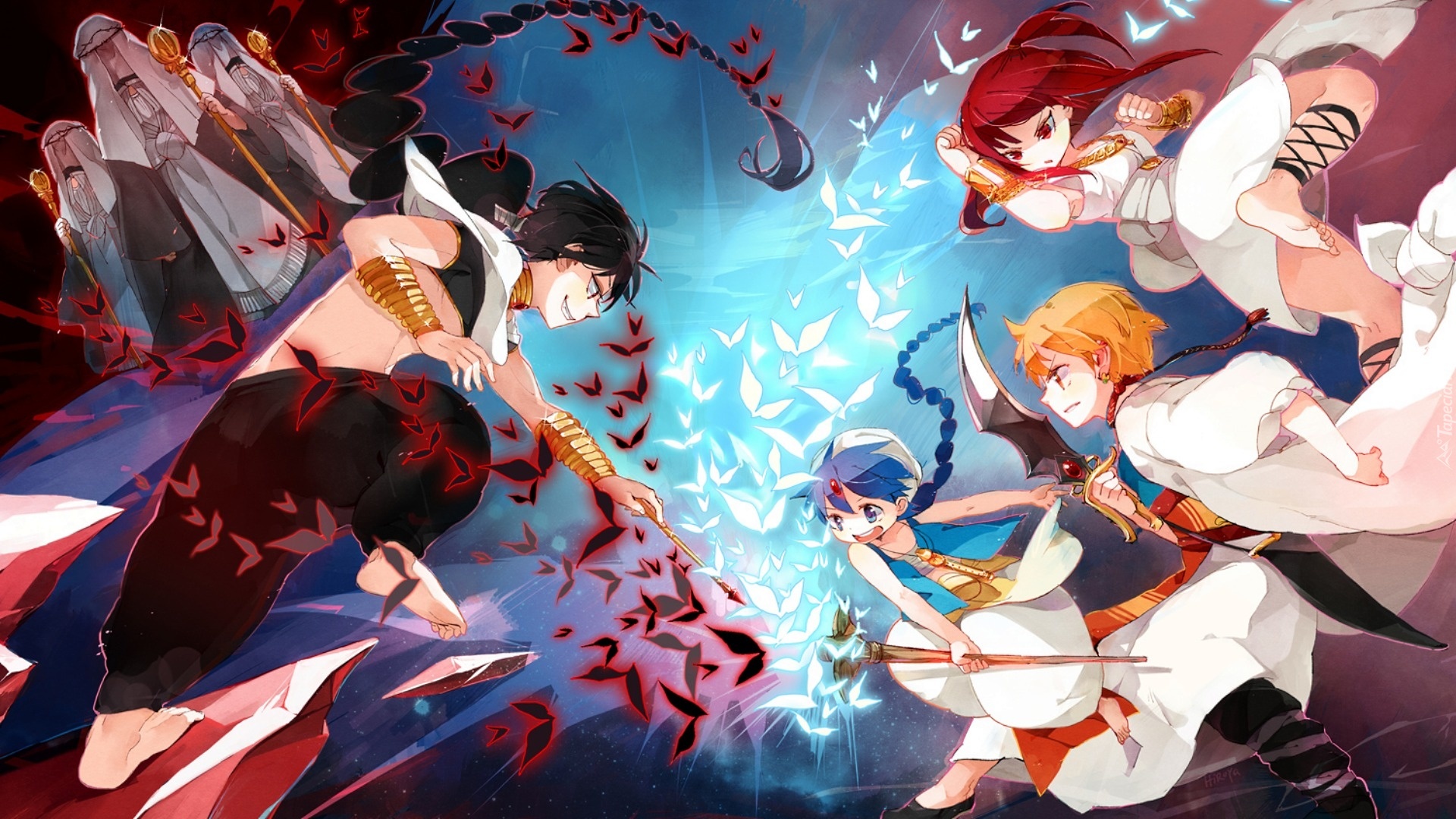 magi, anime, aladin, alibaba, morgiana, judal