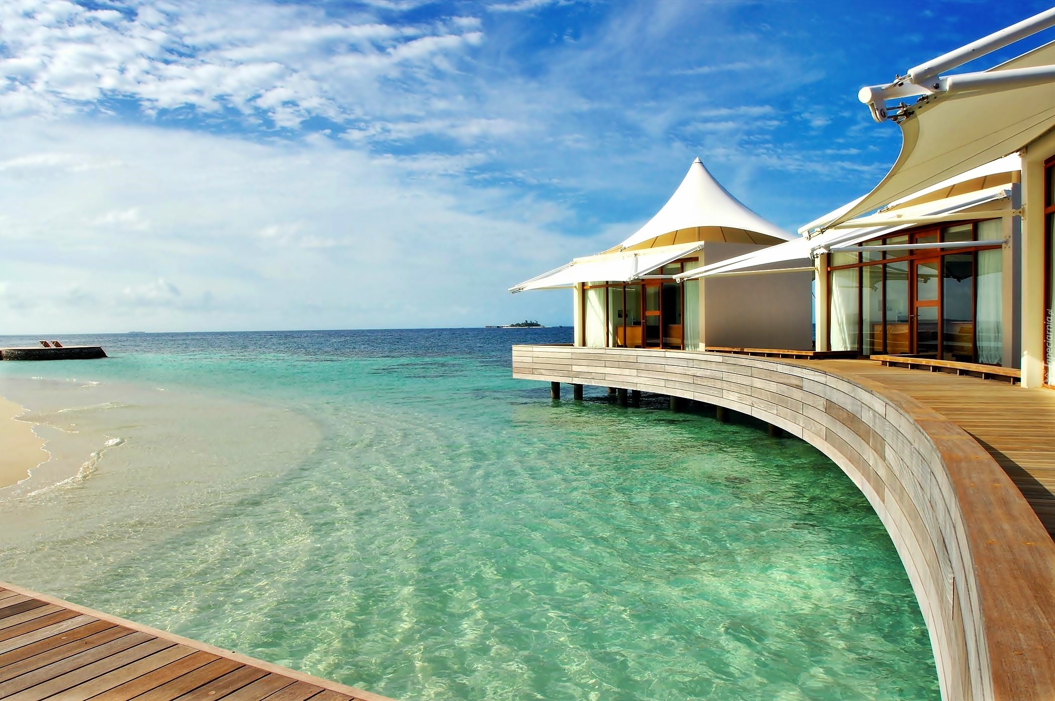 Hotelowe, Domki, Na Wodzie, Malediwy
